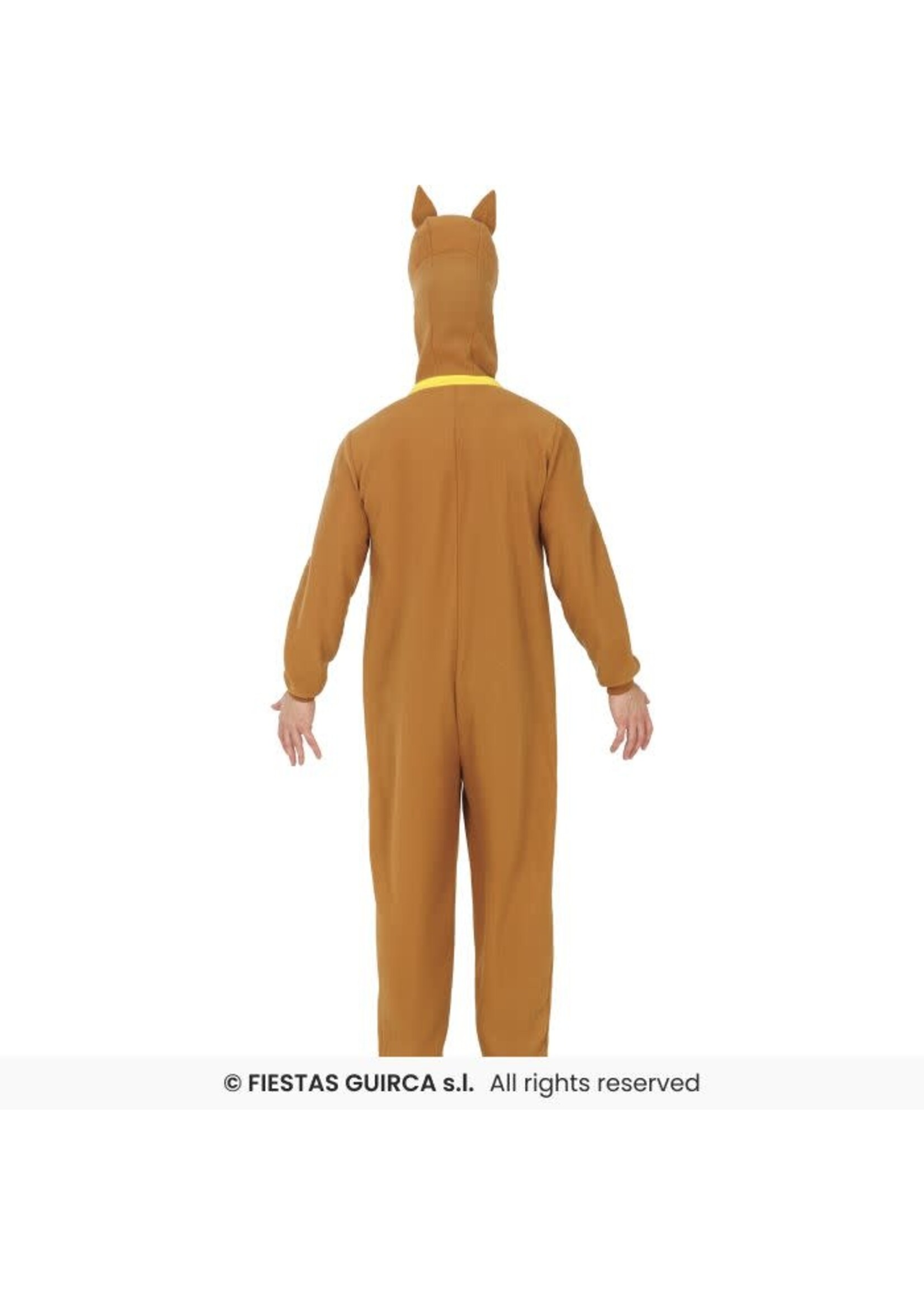 Fiestas Guirca Dierenkostuum bruine hond, volwassenen