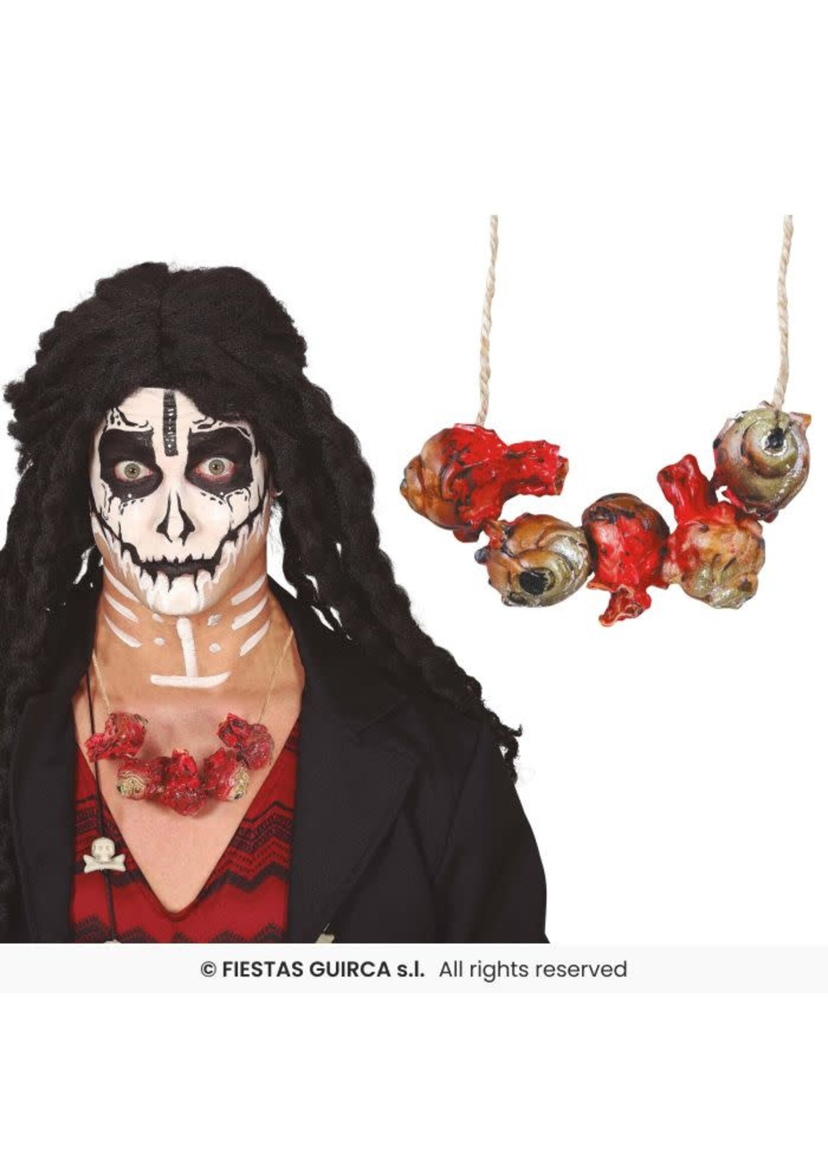 Fiestas Guirca Bloederige Oogketting