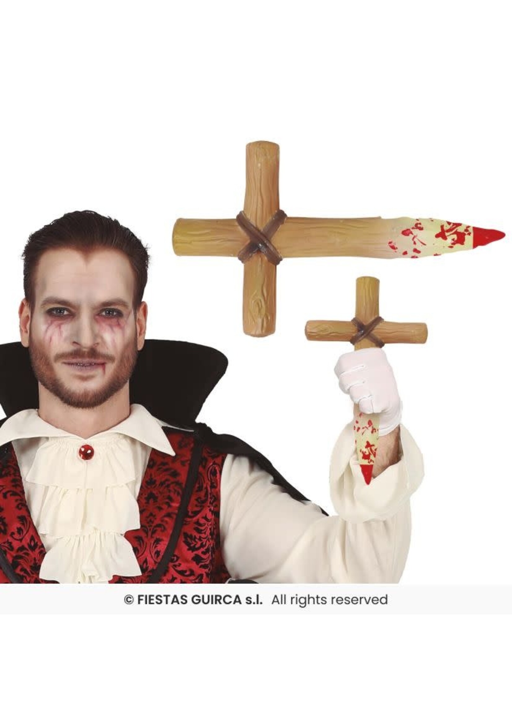 Fiestas Guirca Kruis staak 30 cm