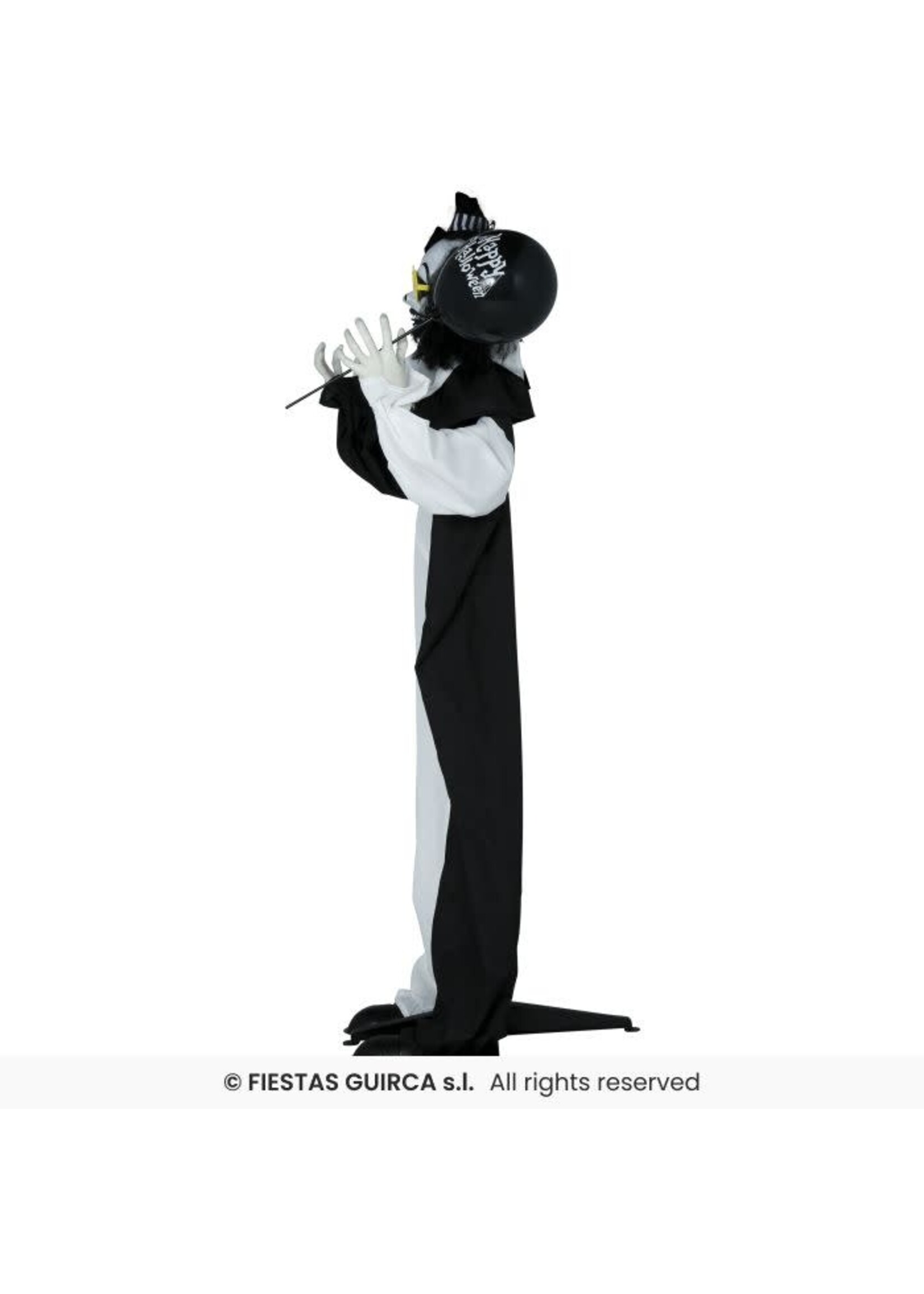 Fiestas Guirca Clownskelet licht geluid en beweging 170 cm