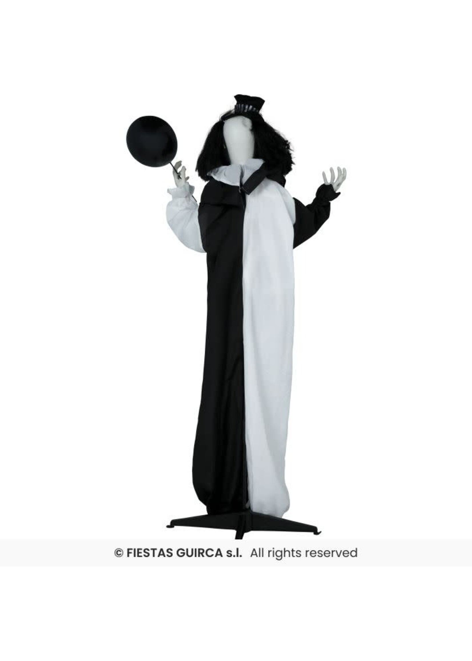 Fiestas Guirca Clownskelet licht geluid en beweging 170 cm