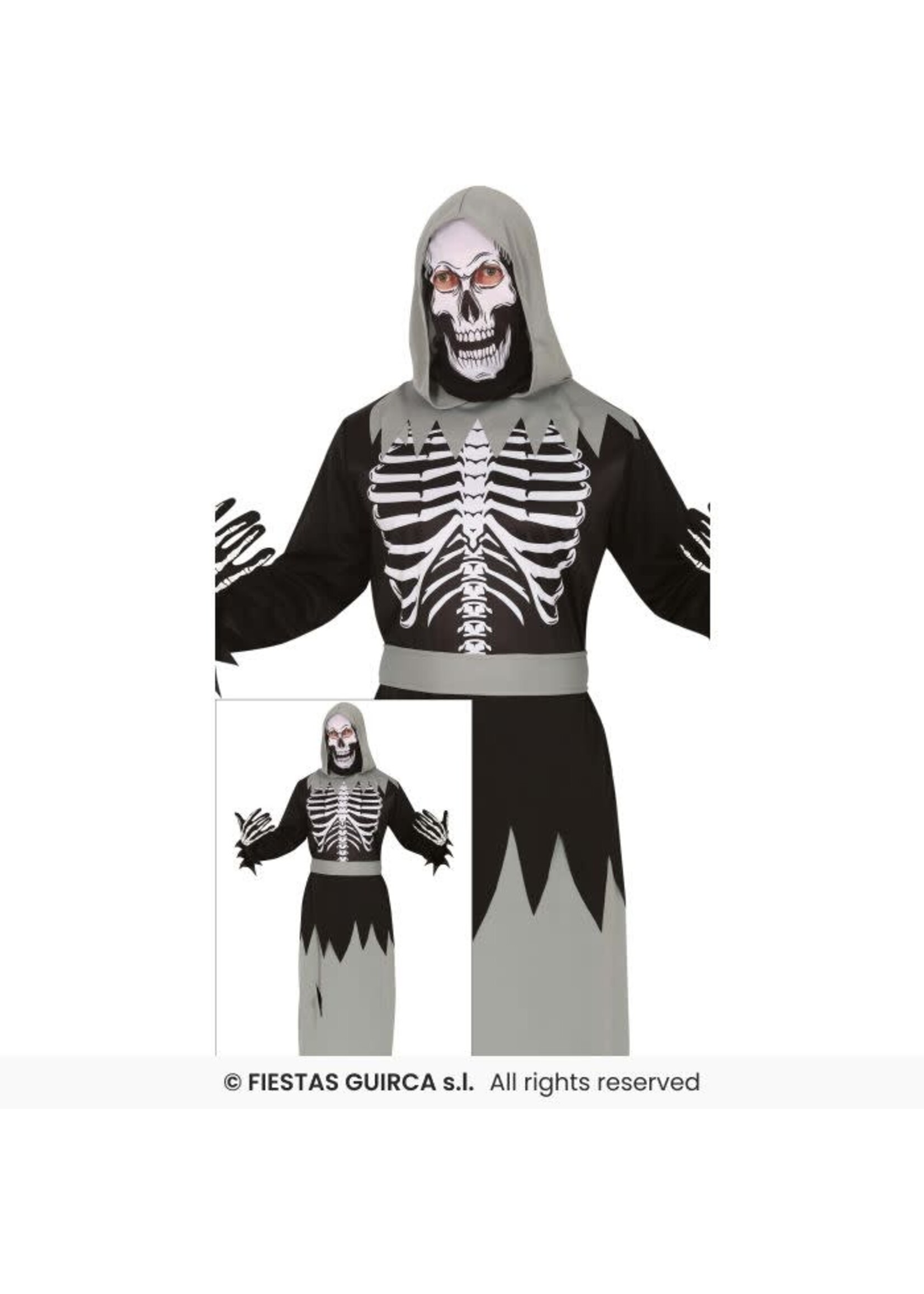 Fiestas Guirca Skelet mysticus kostuum volwassenen