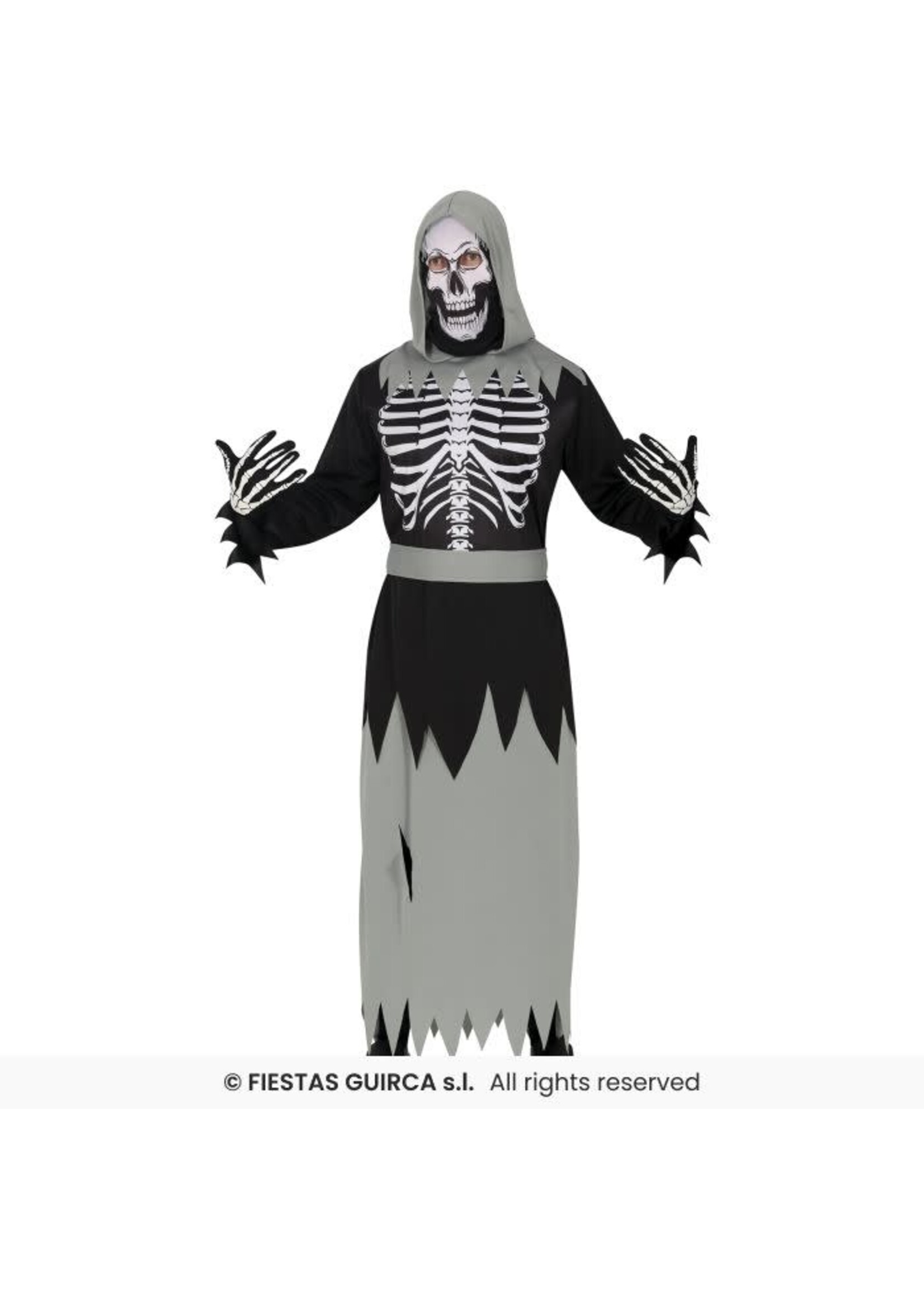 Fiestas Guirca Skelet mysticus kostuum volwassenen