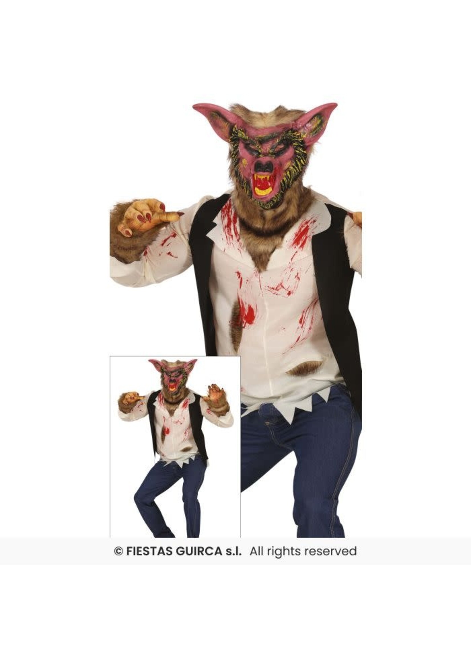 Fiestas Guirca Kostuum moordende weerwolf