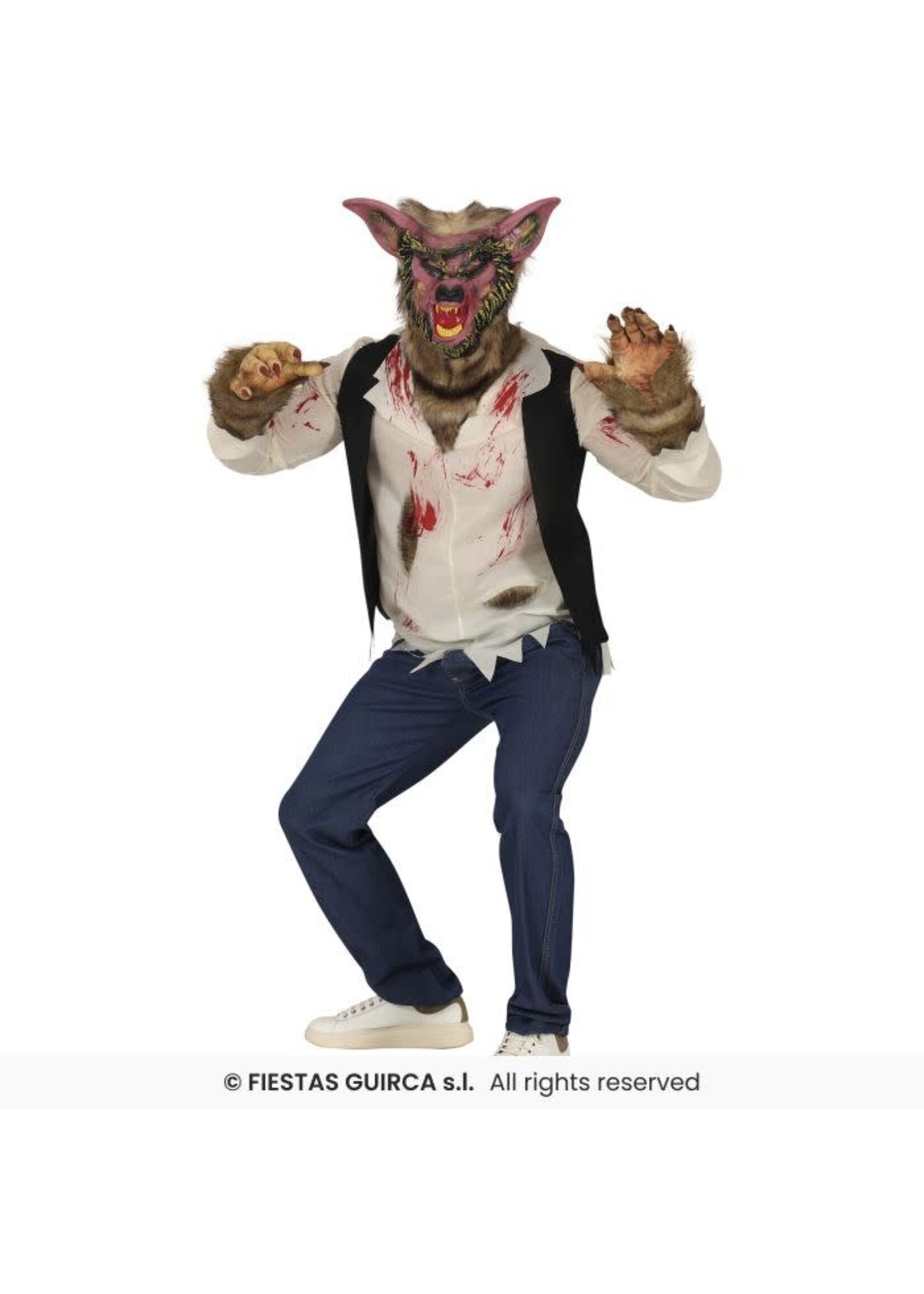 Fiestas Guirca Kostuum moordende weerwolf