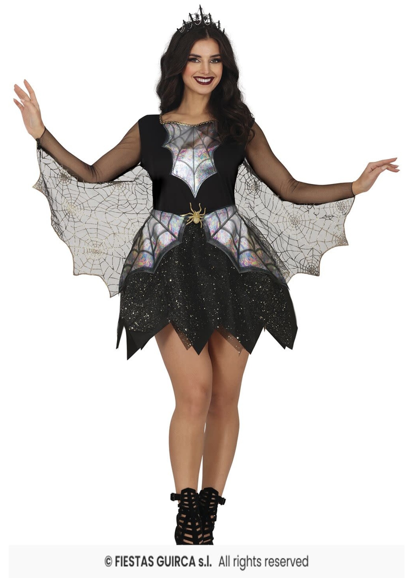 Fiestas Guirca Glimmende spinnenweb vrouw