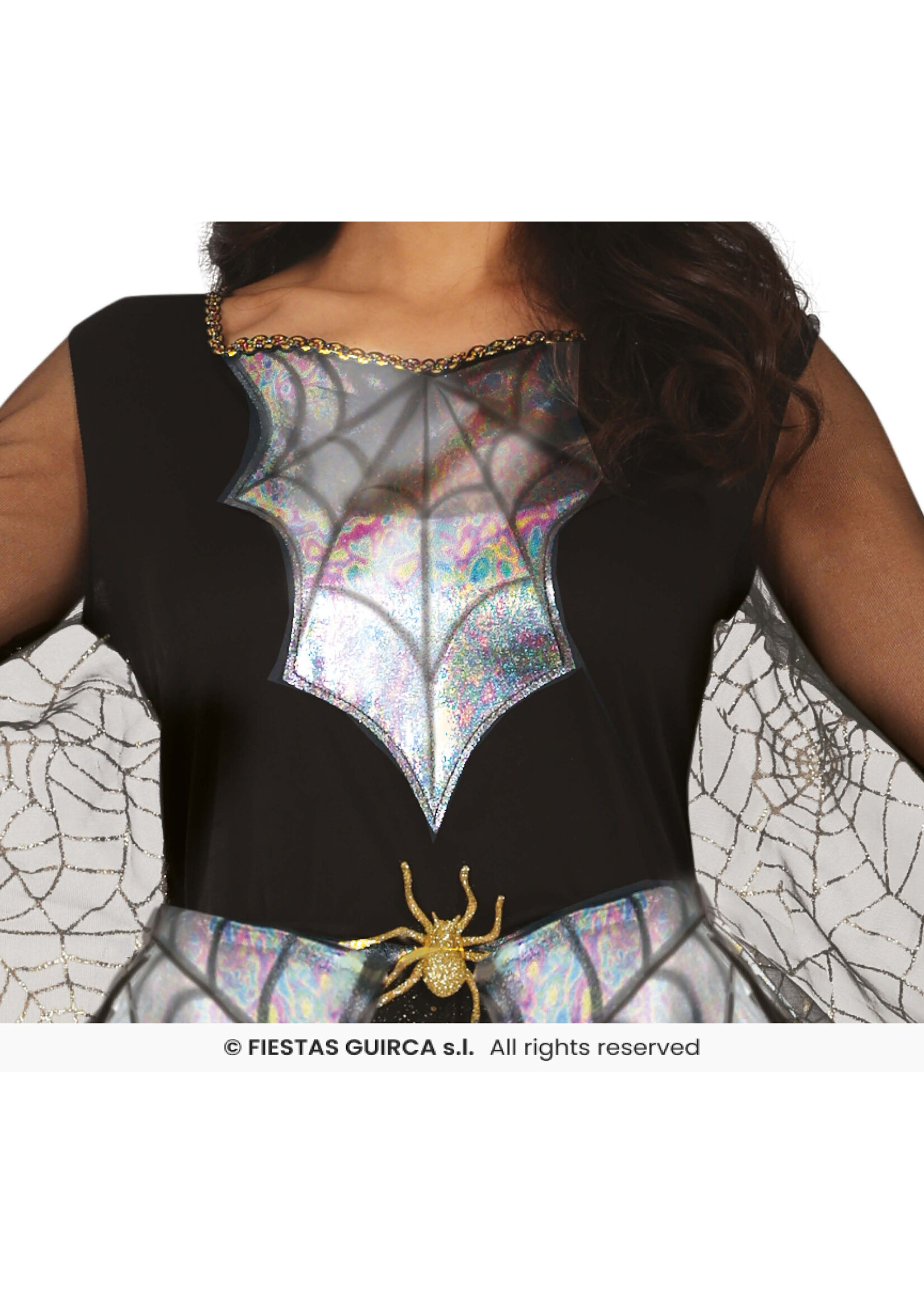 Fiestas Guirca Glimmende spinnenweb vrouw