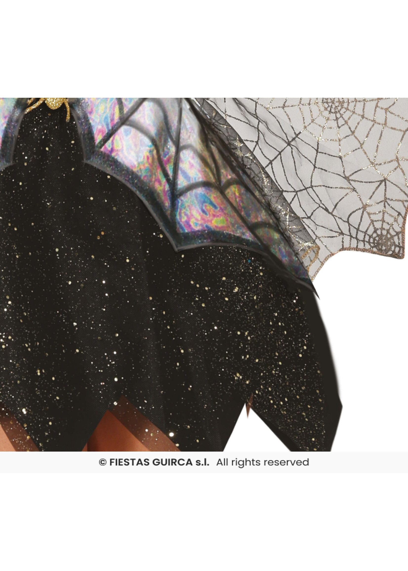 Fiestas Guirca Glimmende spinnenweb vrouw