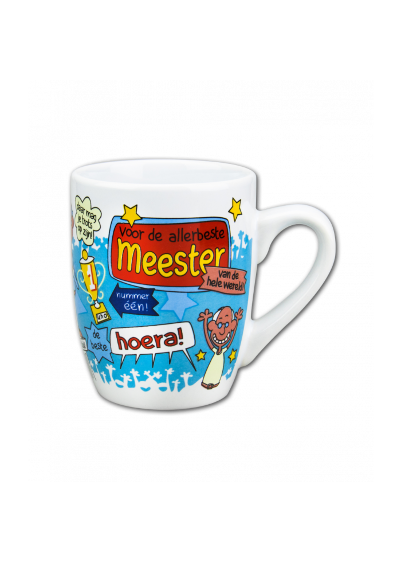 Feestkleding Breda Mok cartoon meester