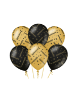Feestkleding Breda Ballonnen gefeliciteerd zwart/goud