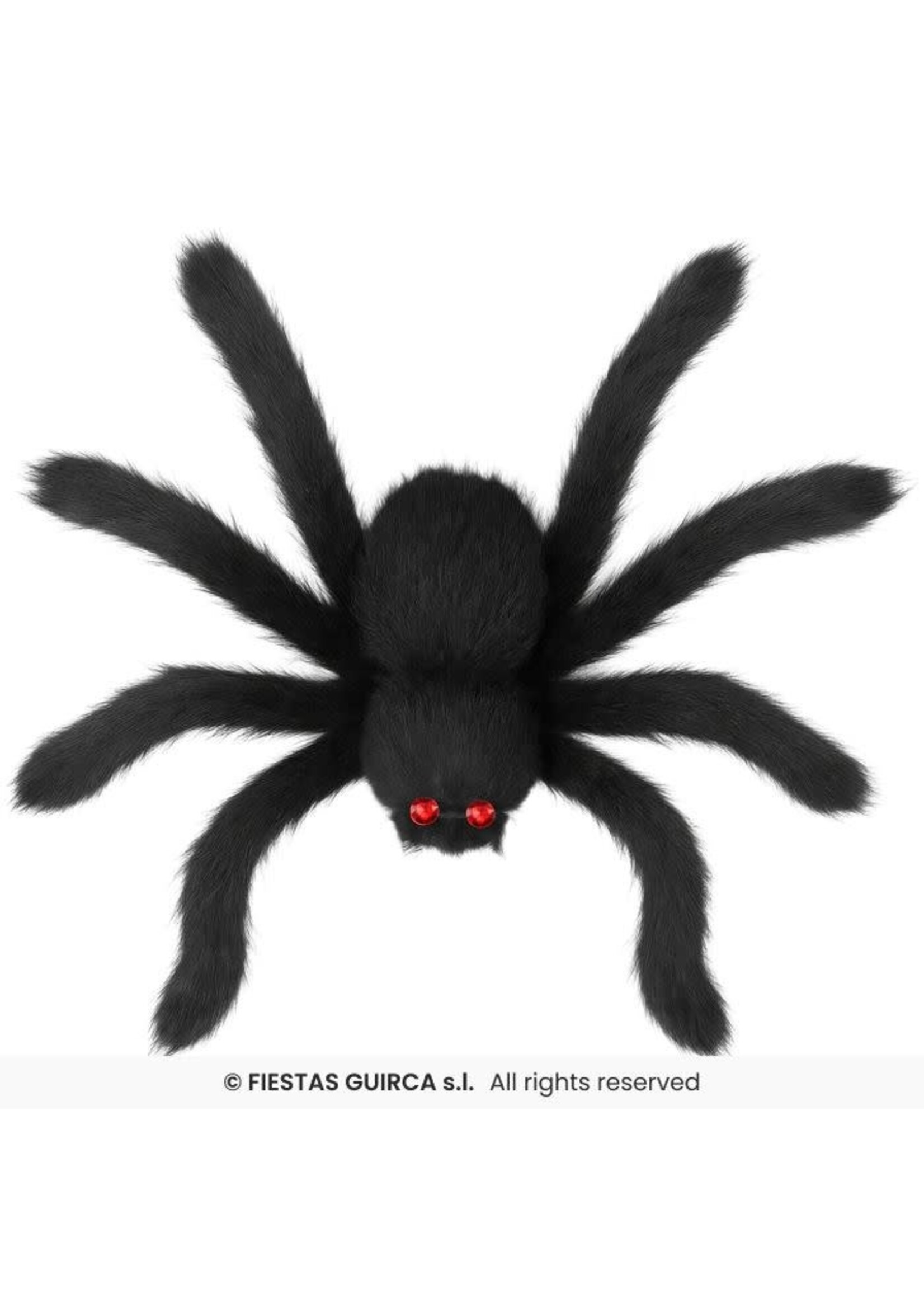 Fiestas Guirca Harige zwarte spin 50cm
