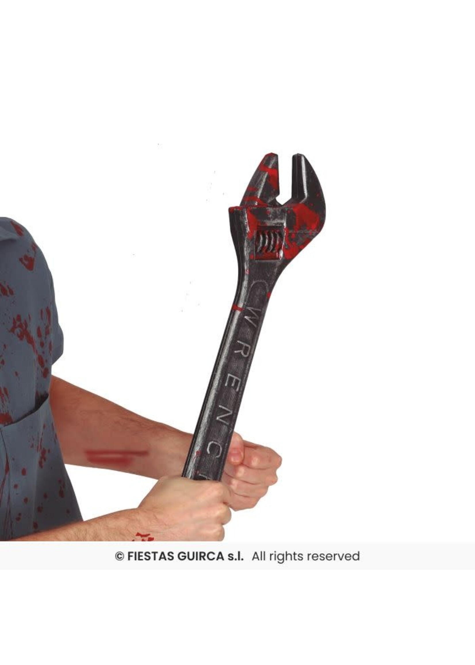 Fiestas Guirca Moersleutel met bloed 45cm