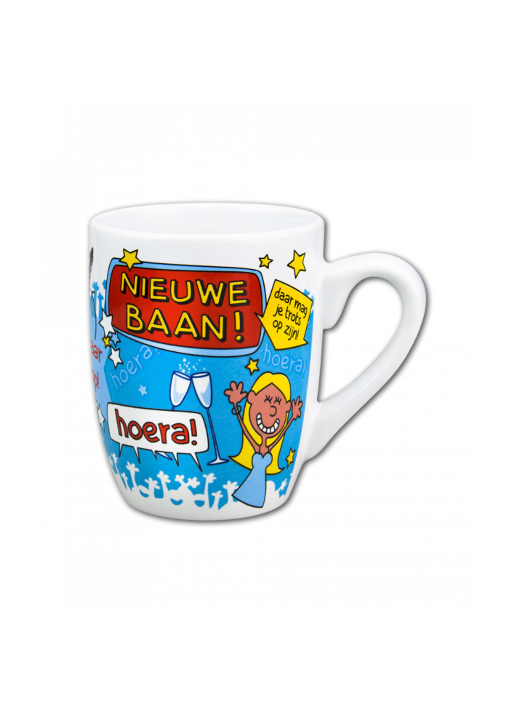 Feestkleding Breda Mok cartoon nieuwe baan