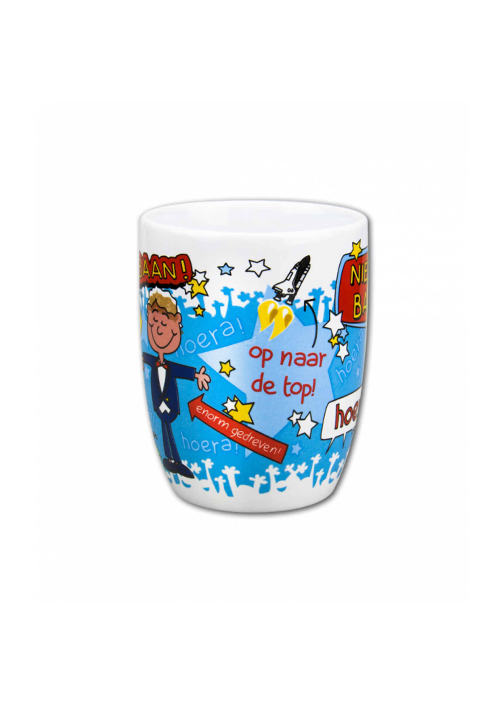 Feestkleding Breda Mok cartoon nieuwe baan