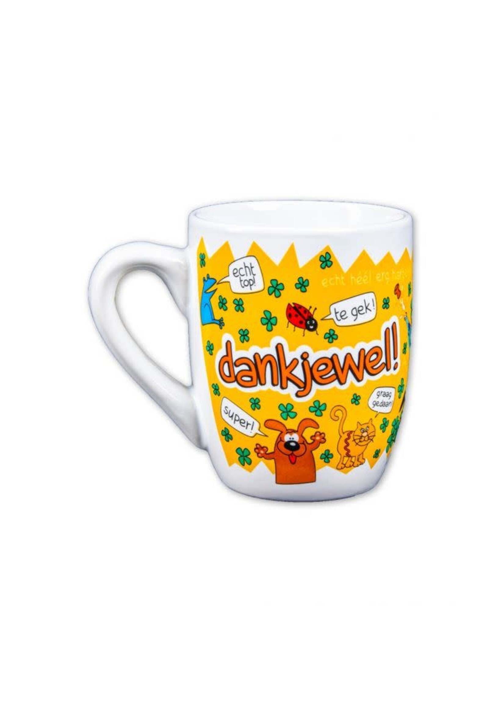 Feestkleding Breda Mok cartoon Dank je wel