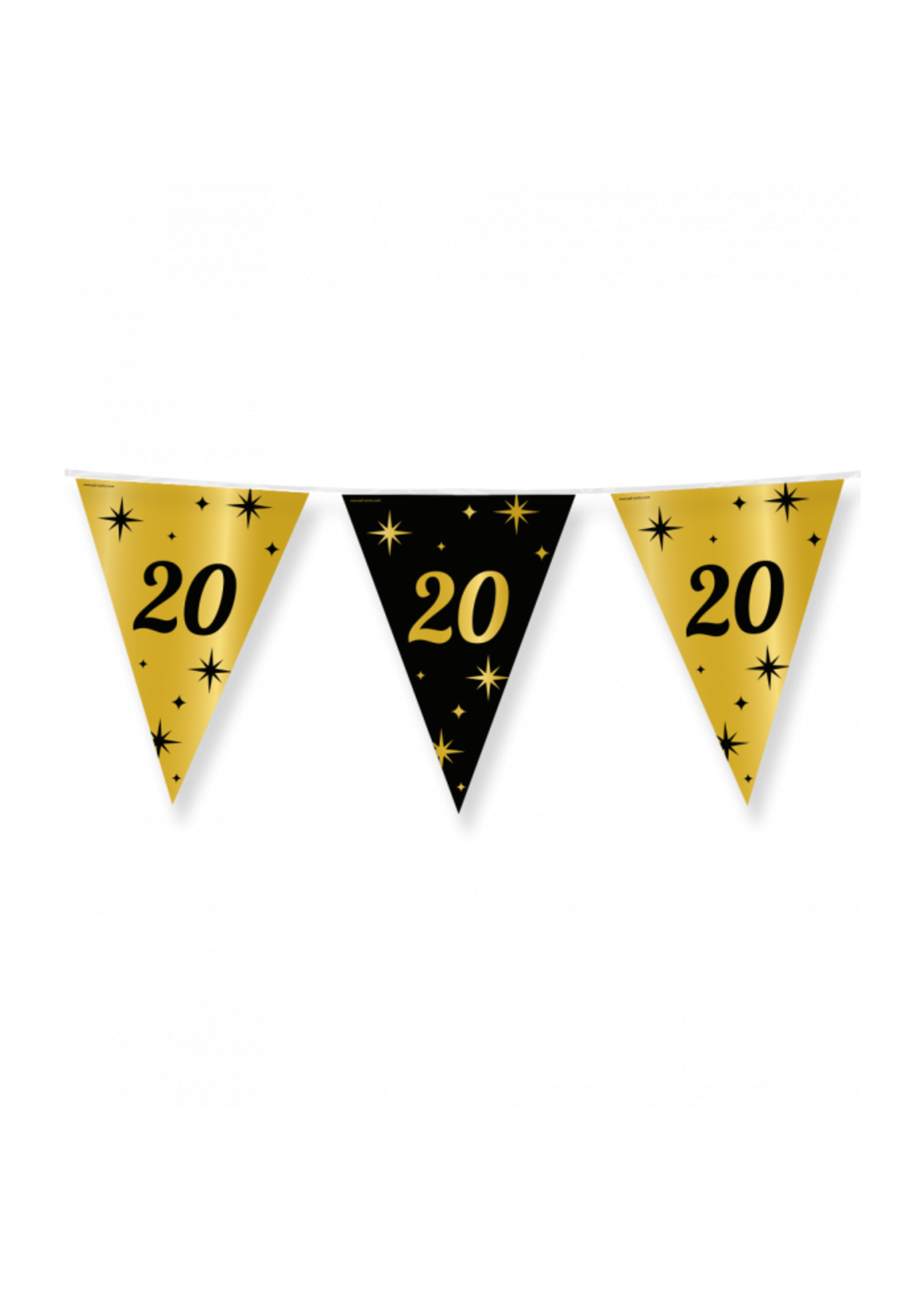 Feestkleding Breda Vlaggenlijn 20 jaar zwart/goud