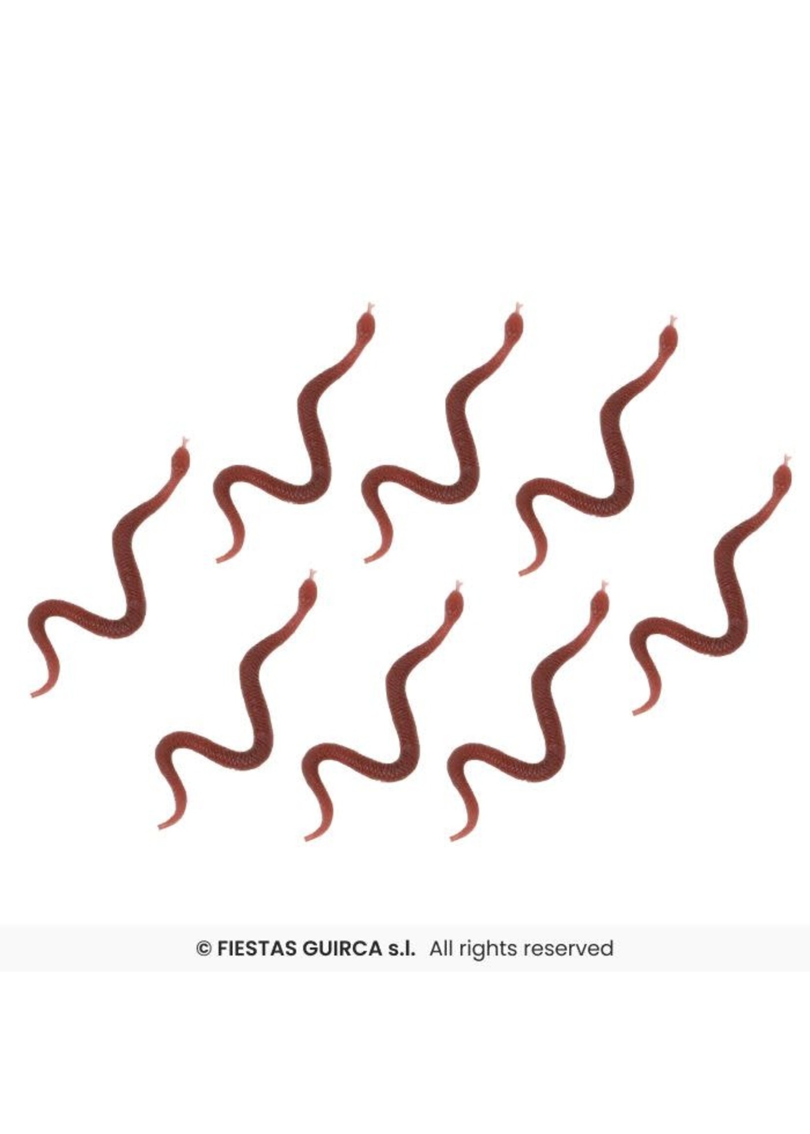 Fiestas Guirca Slangen 8-pack 9,5 cm