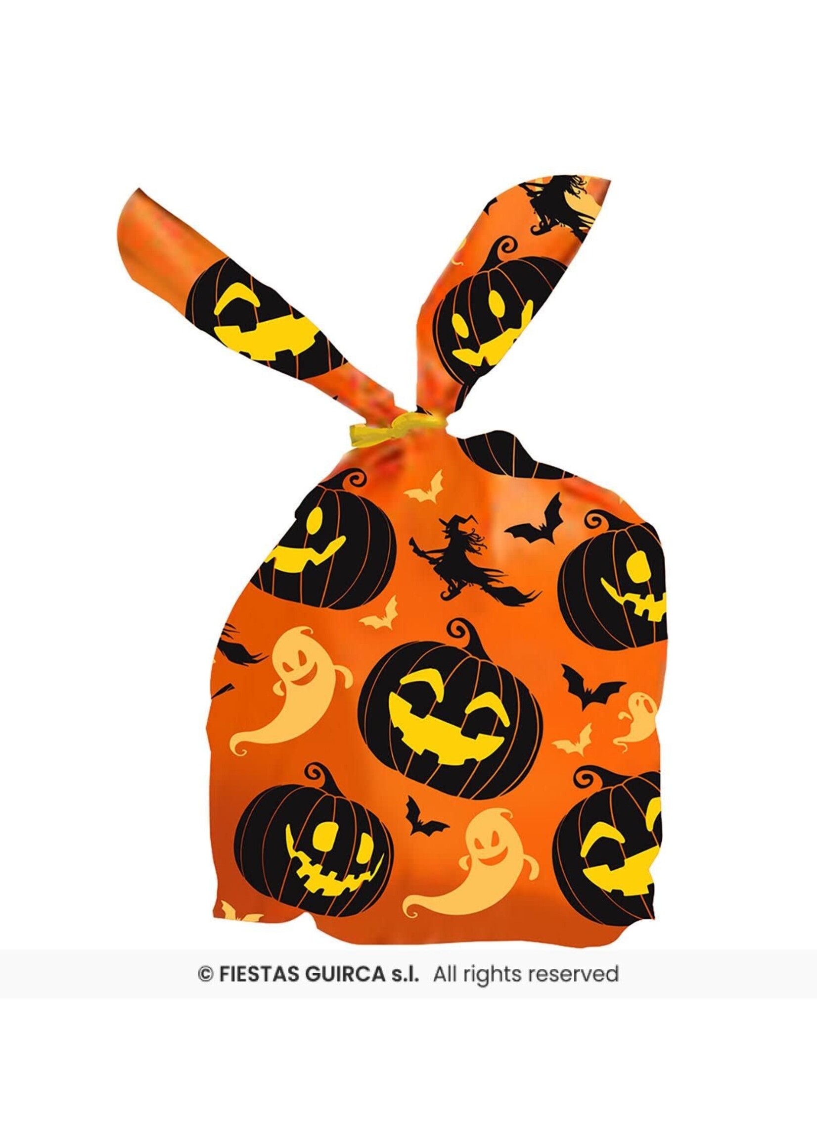 Fiestas Guirca Uitdeelzakjes lachende pompoenen