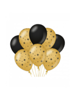 Feestkleding Breda Ballonnen sterren zwart/goud