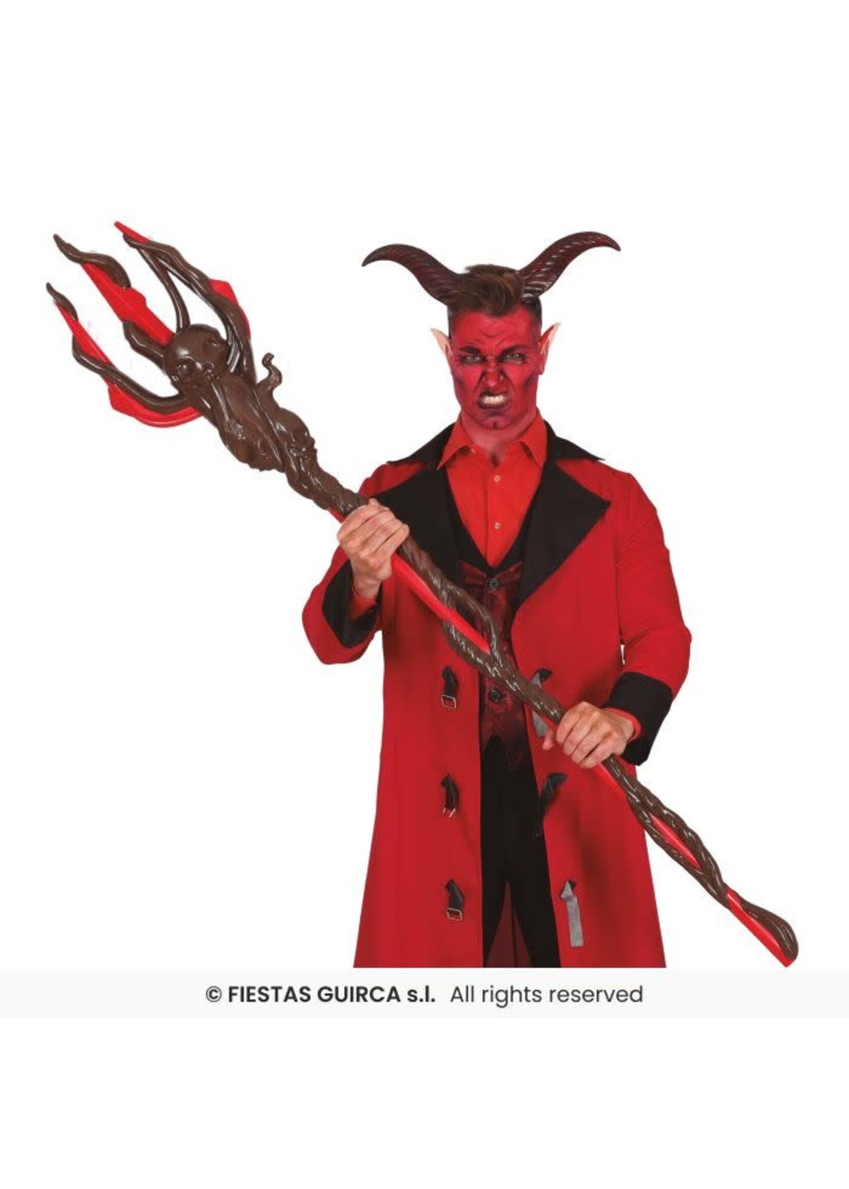 Fiestas Guirca Takken drietand staf - 150 cm