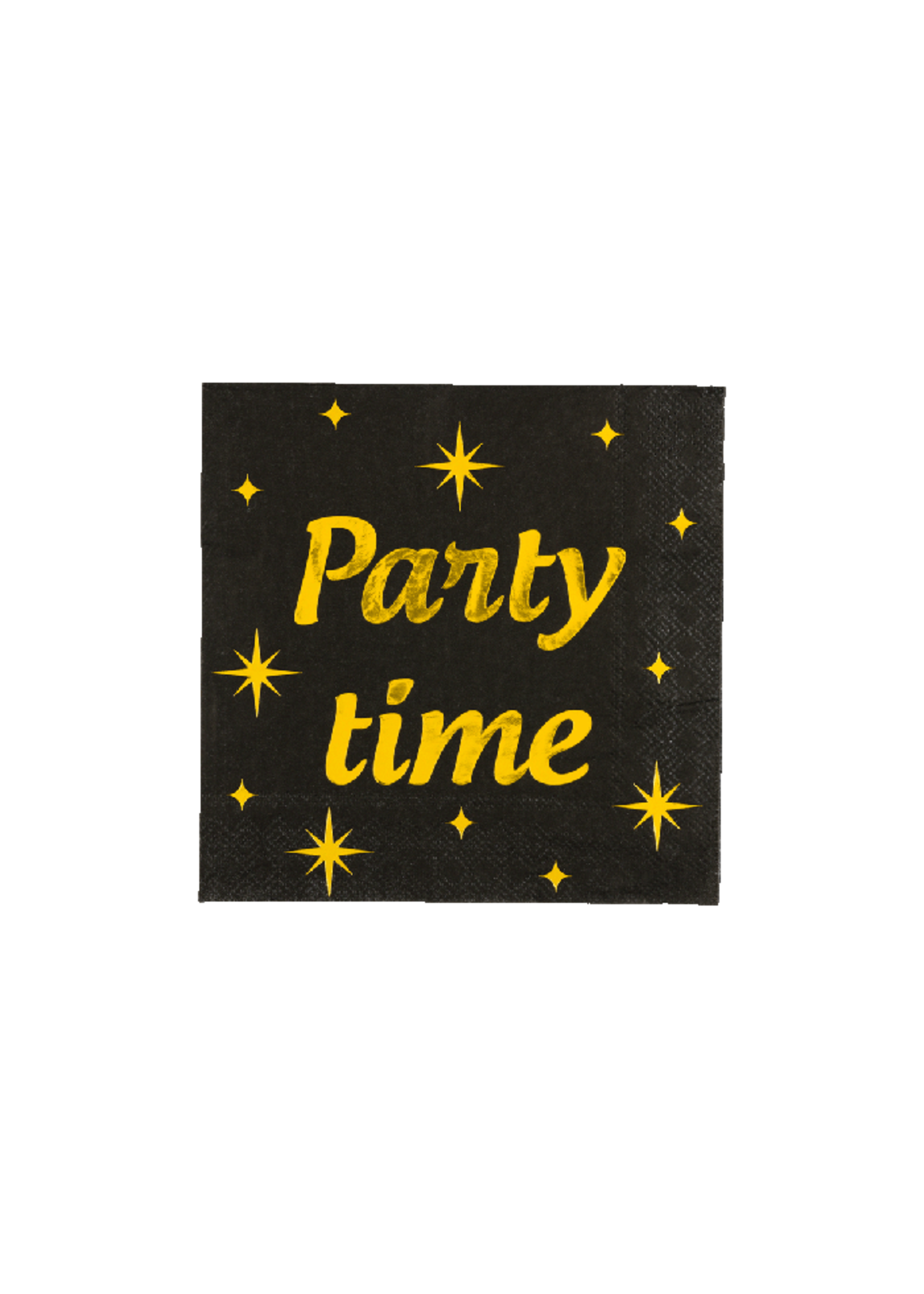Feestkleding Breda Servetten zwart/goud Party time