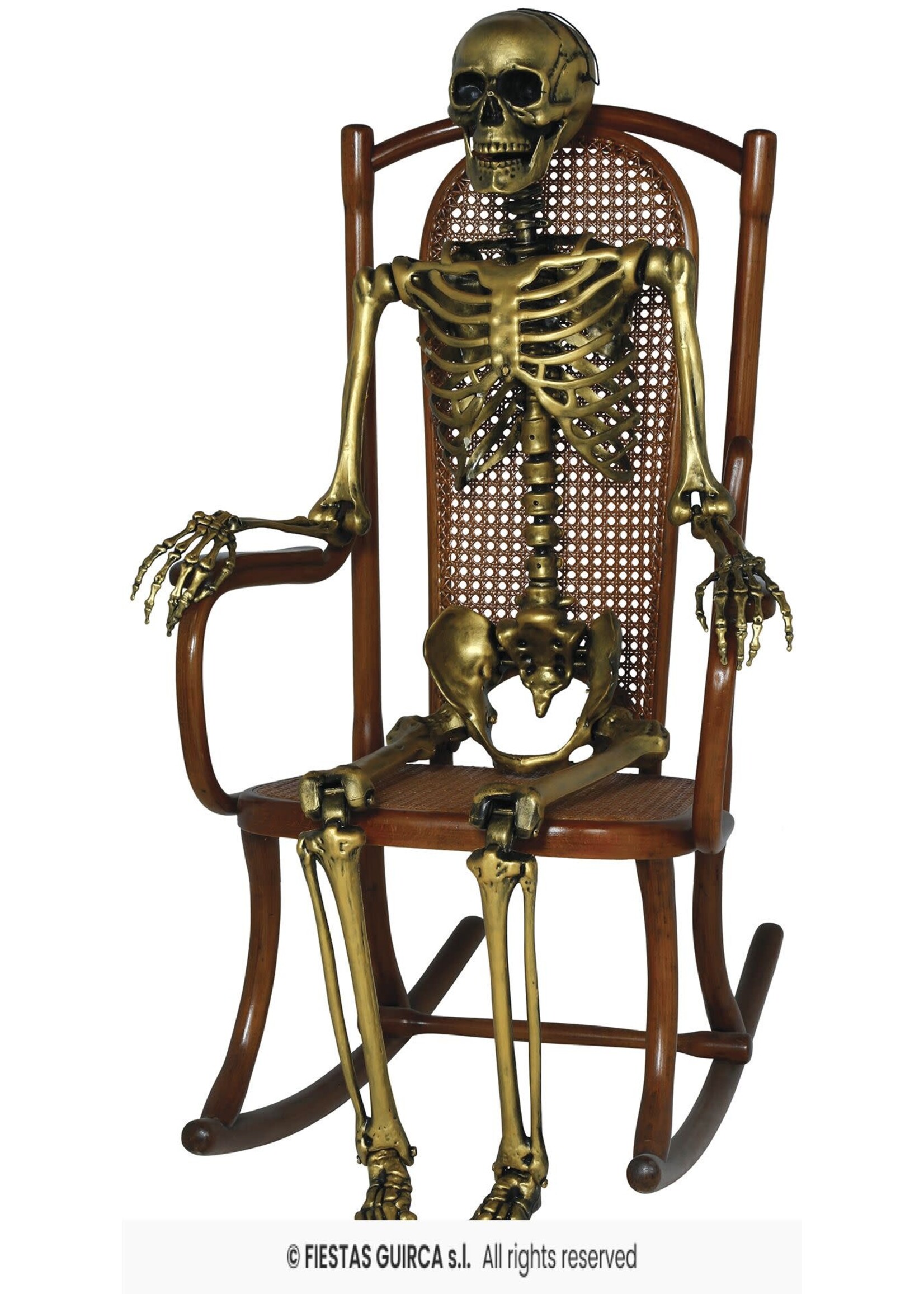 Fiestas Guirca Gouden skelet 160 cm