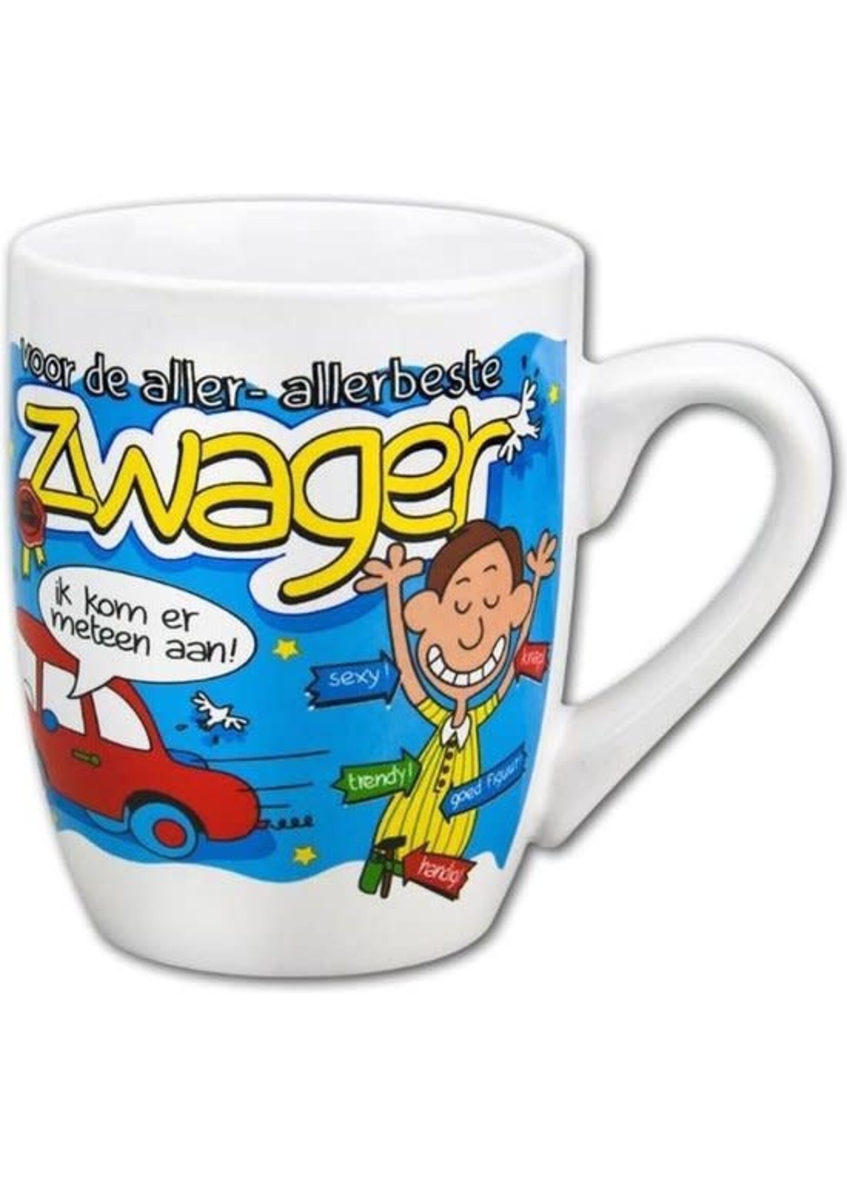 Feestkleding Breda Mok cartoon zwager