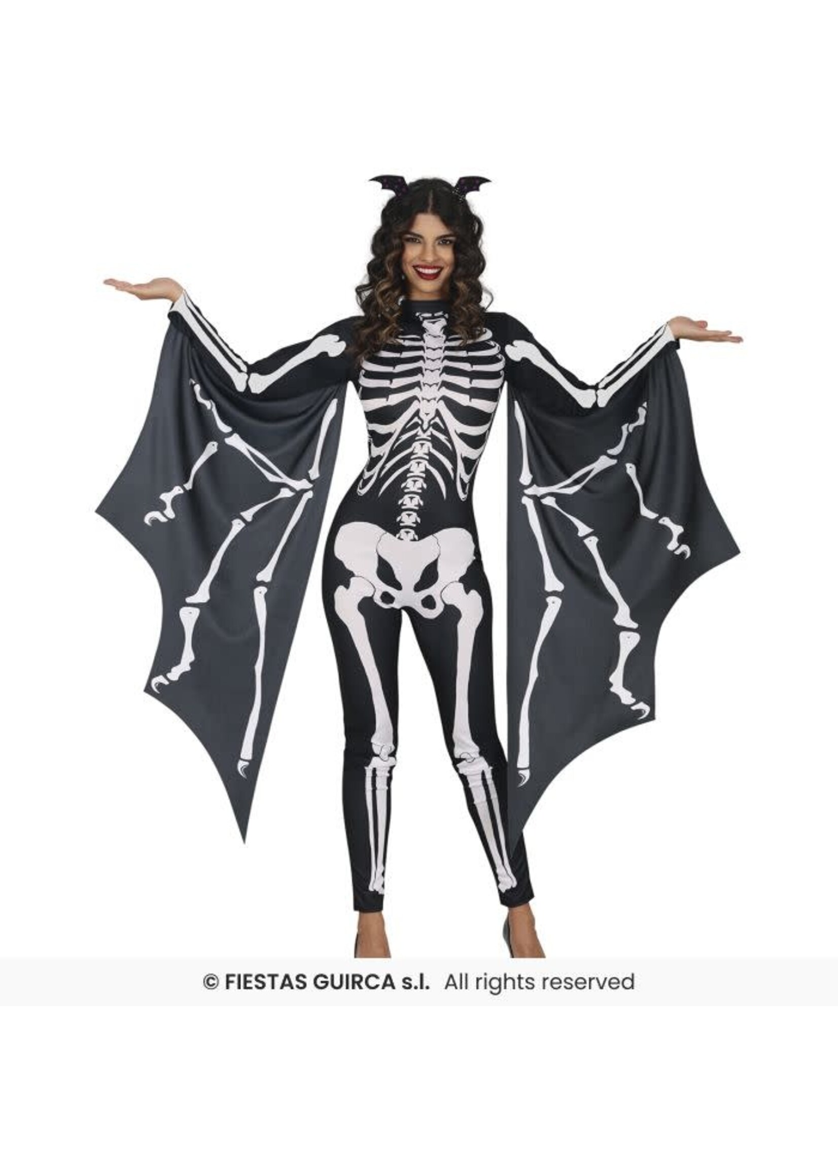 Fiestas Guirca Vleermuisskelet kostuum volwassene