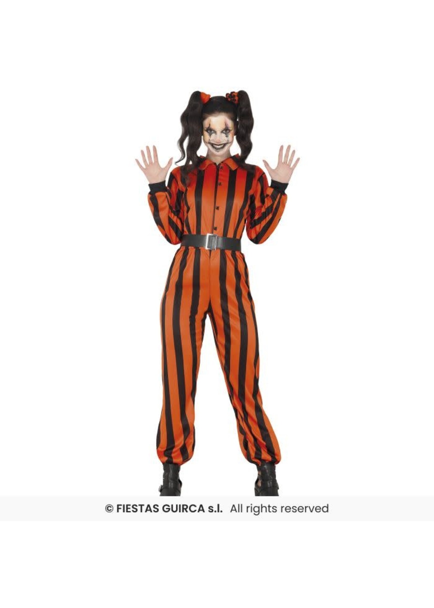 Fiestas Guirca Harlekijn kostuum gevangene