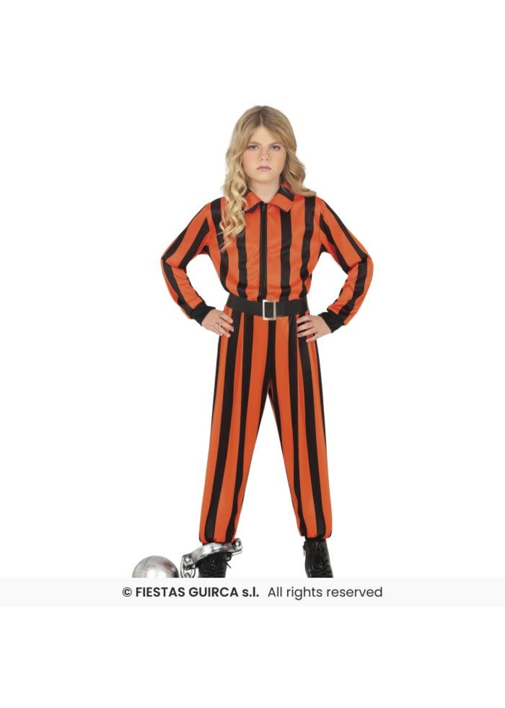Fiestas Guirca Harlekijn gevangene kostuum kind
