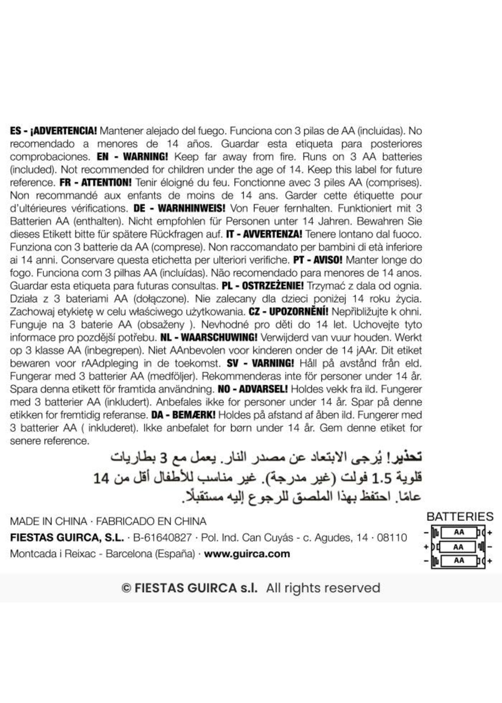 Fiestas Guirca Pompoenlantaarns met licht voor in de tuin