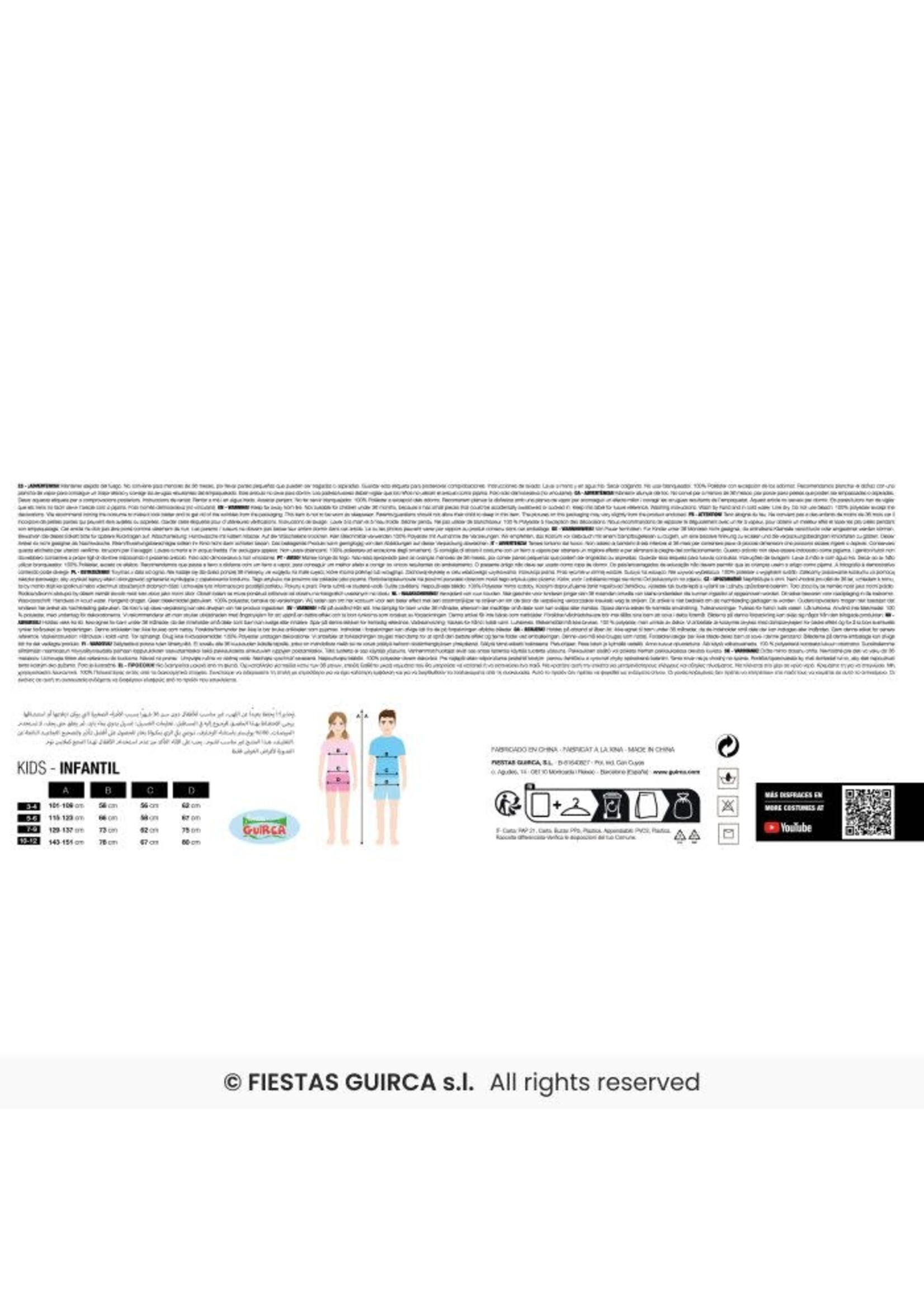 Fiestas Guirca Glimmende spin, kinderen