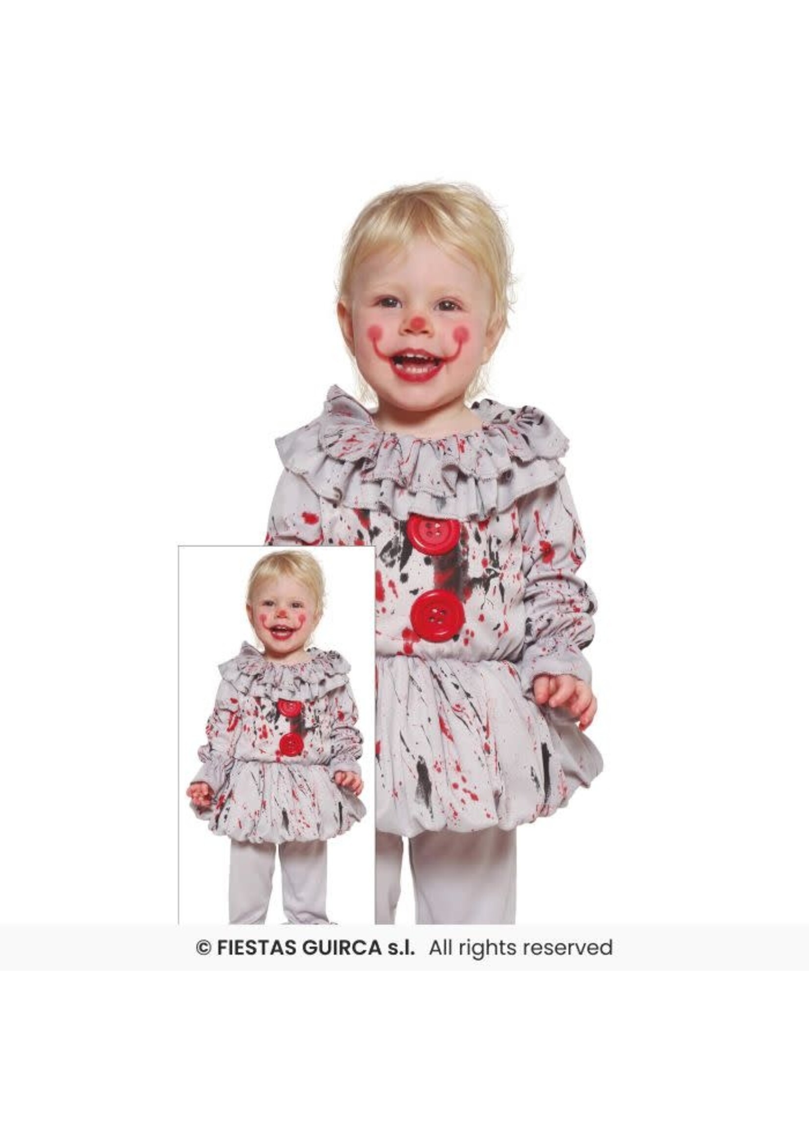 Feestkleding Breda Peuter kostuum horror clown 2-3 jaar