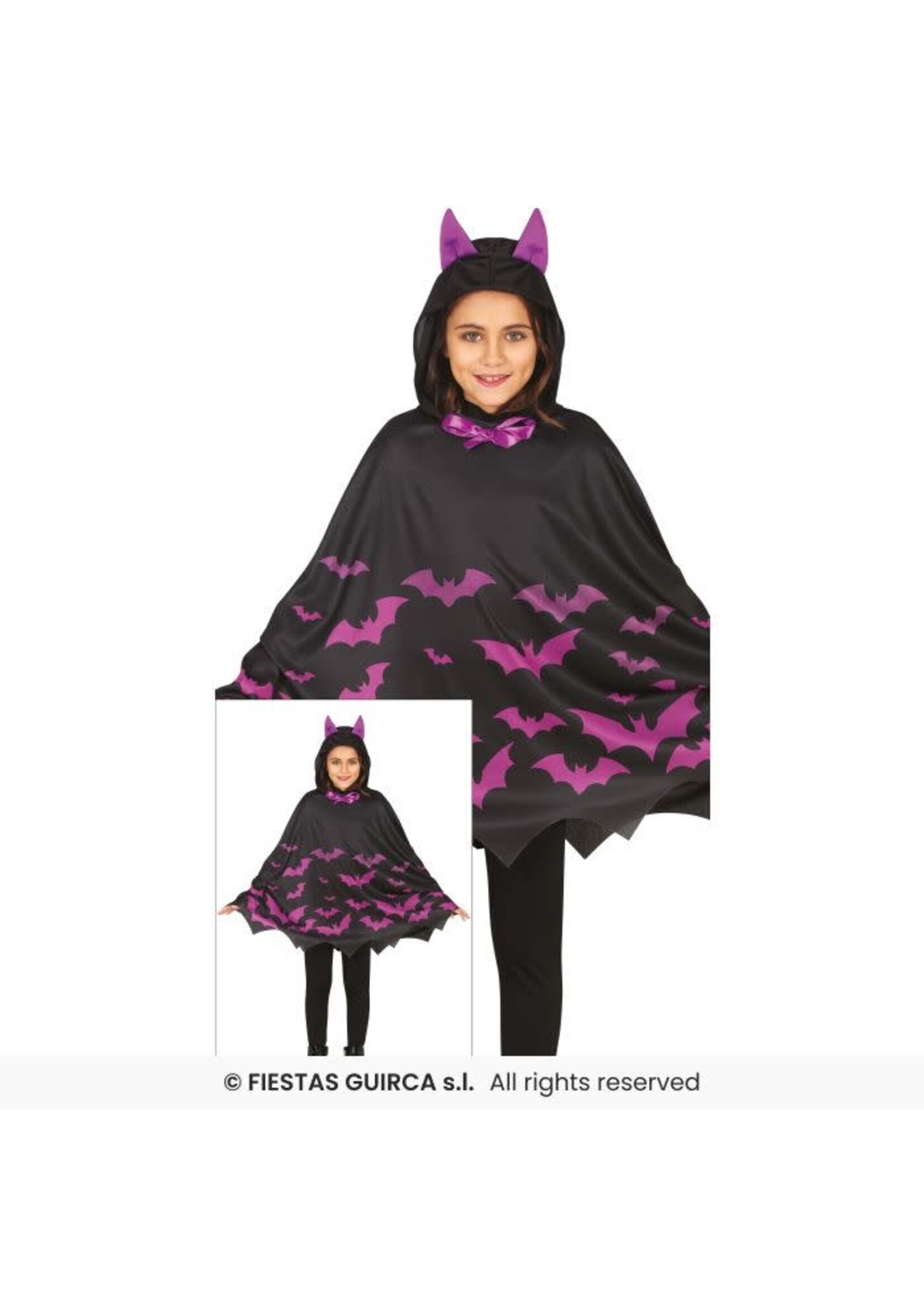 Fiestas Guirca Poncho vleermuis kinderen