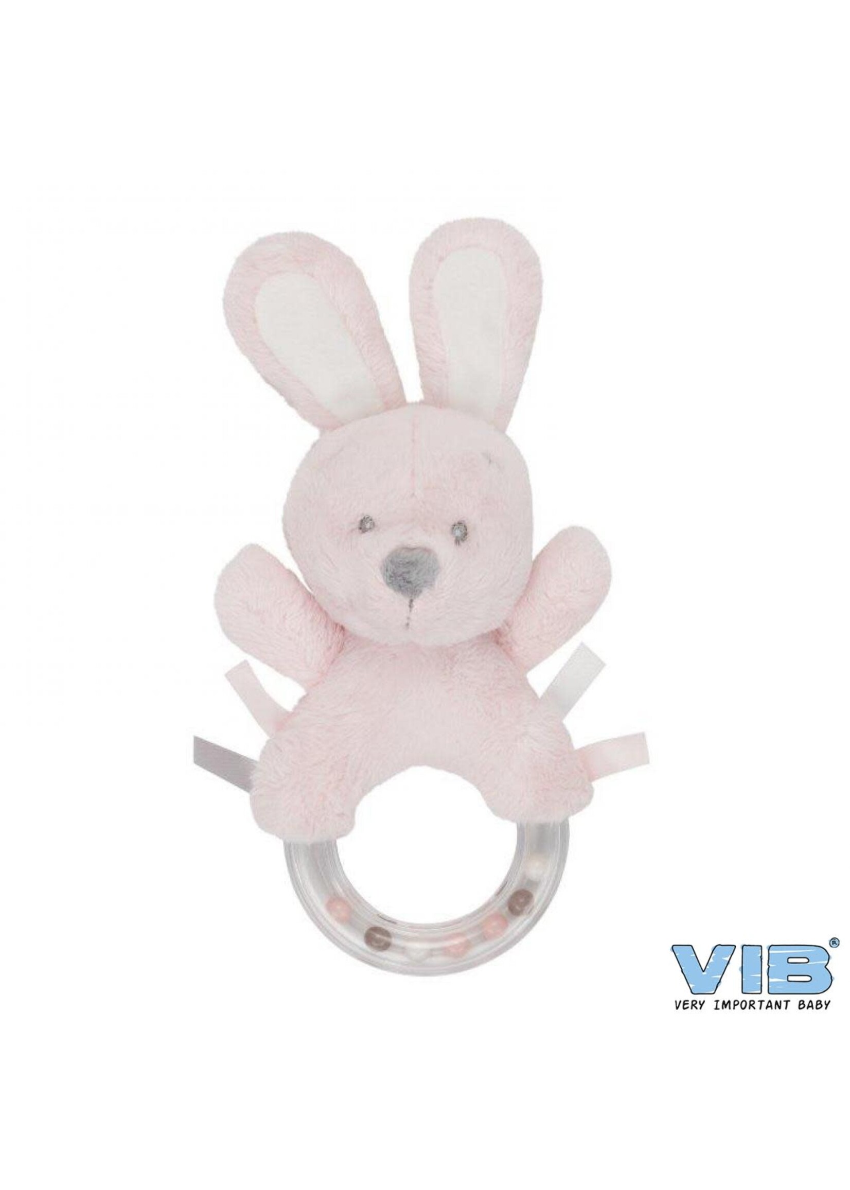 Feestkleding Breda Baby rammelaar konijn Roze