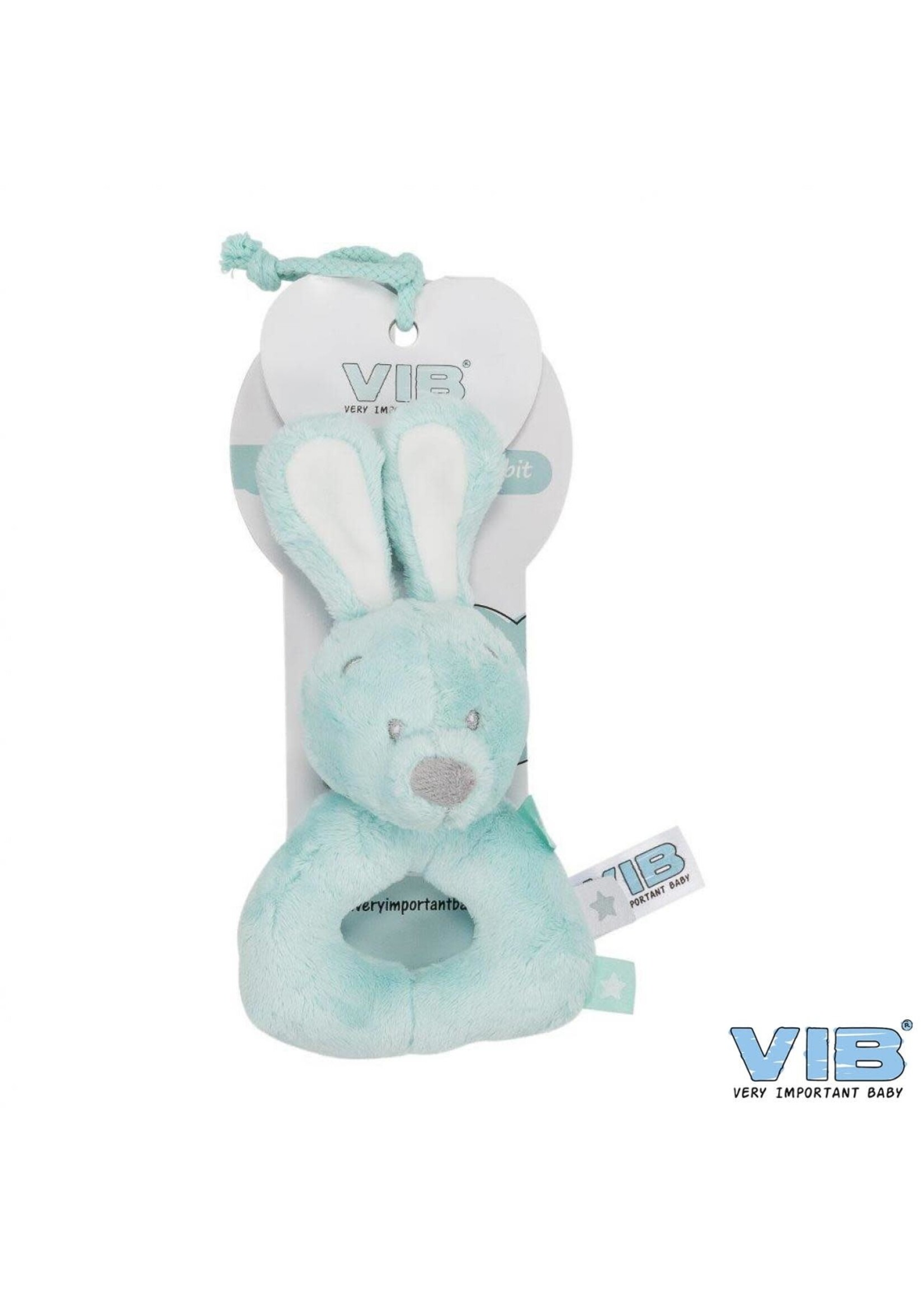 Feestkleding Breda Baby rammelaar konijn Mint