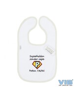 Feestkleding Breda Baby slabbetje Superhelden zonder cape....