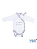 Feestkleding Breda Romper Mama's knuffel wit grijs