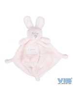 Feestkleding Breda Baby knuffeldoekje met Konijnenhoofd Roze
