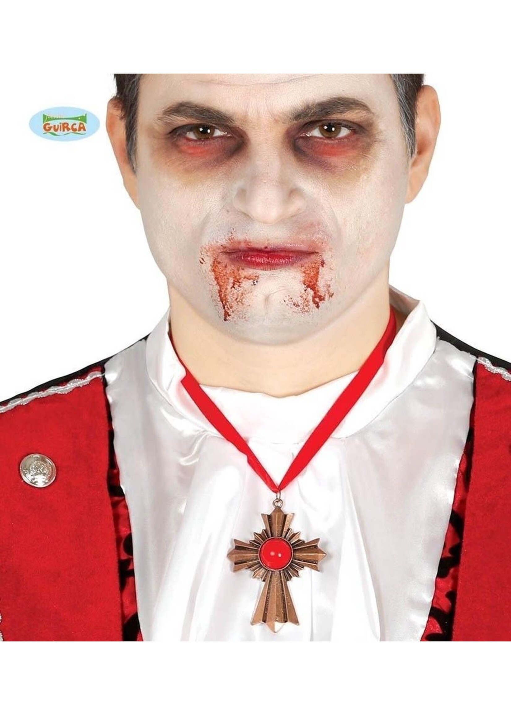 Fiestas Guirca Ketting met kruis oud goud