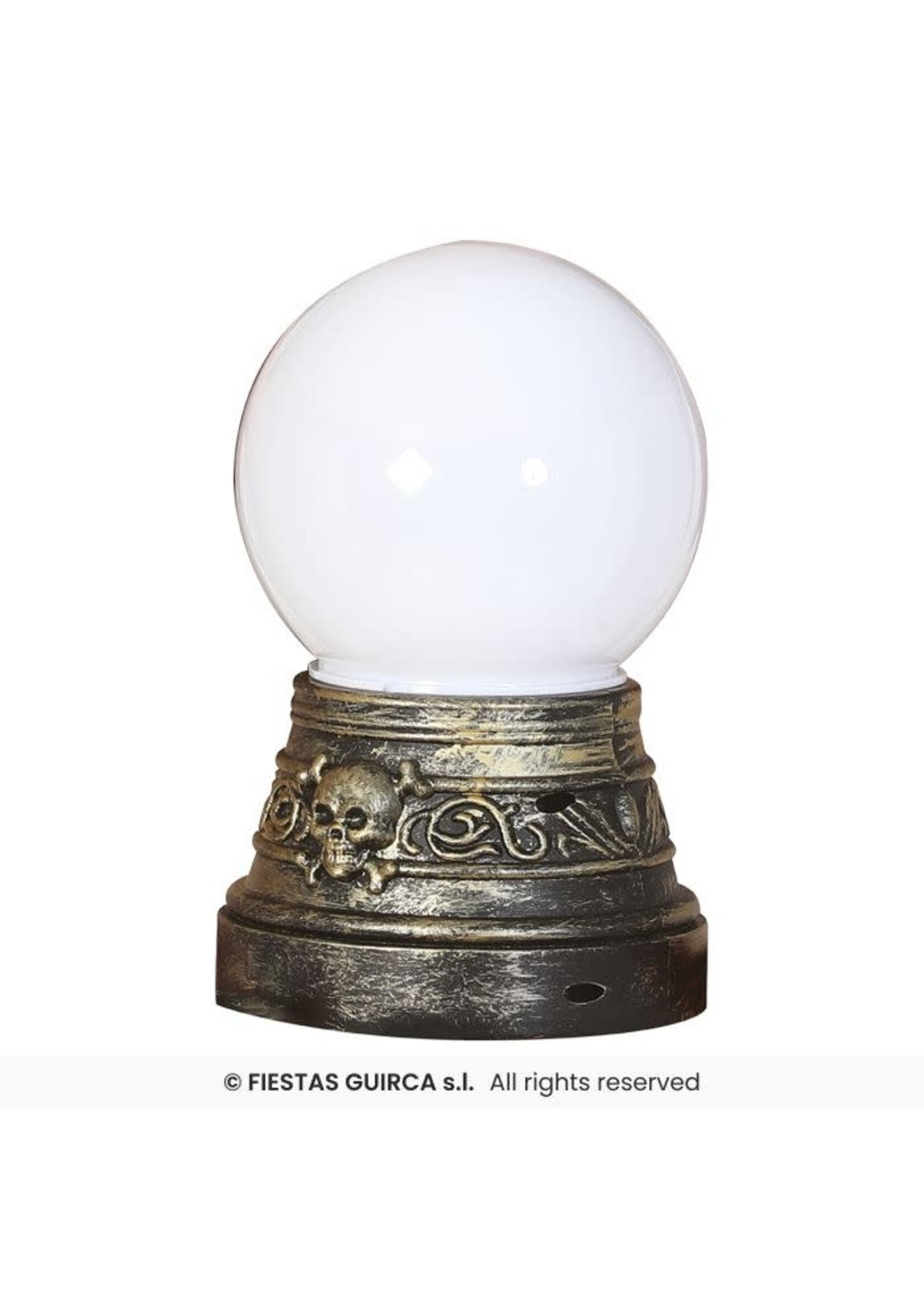 Fiestas Guirca Glazen bol met licht waarzegster 19cm