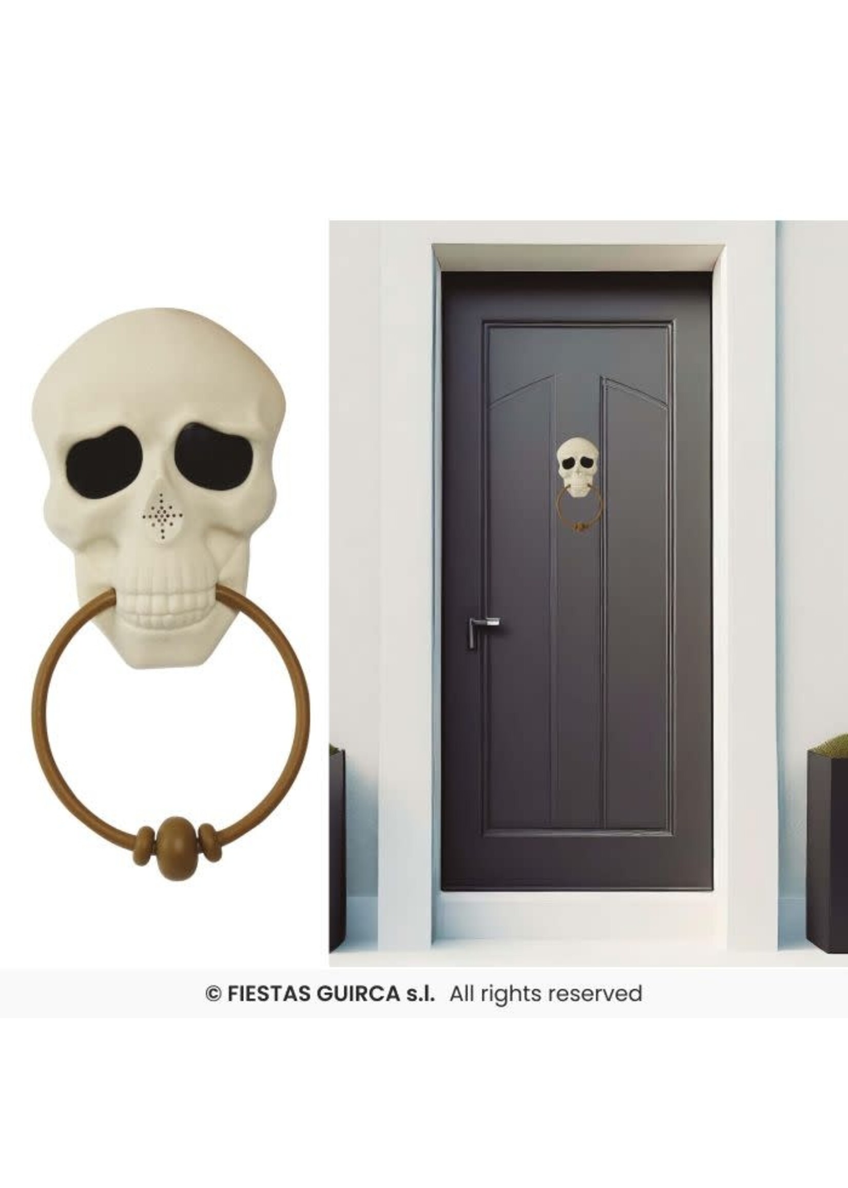 Fiestas Guirca Schedel deurklopper 30cm