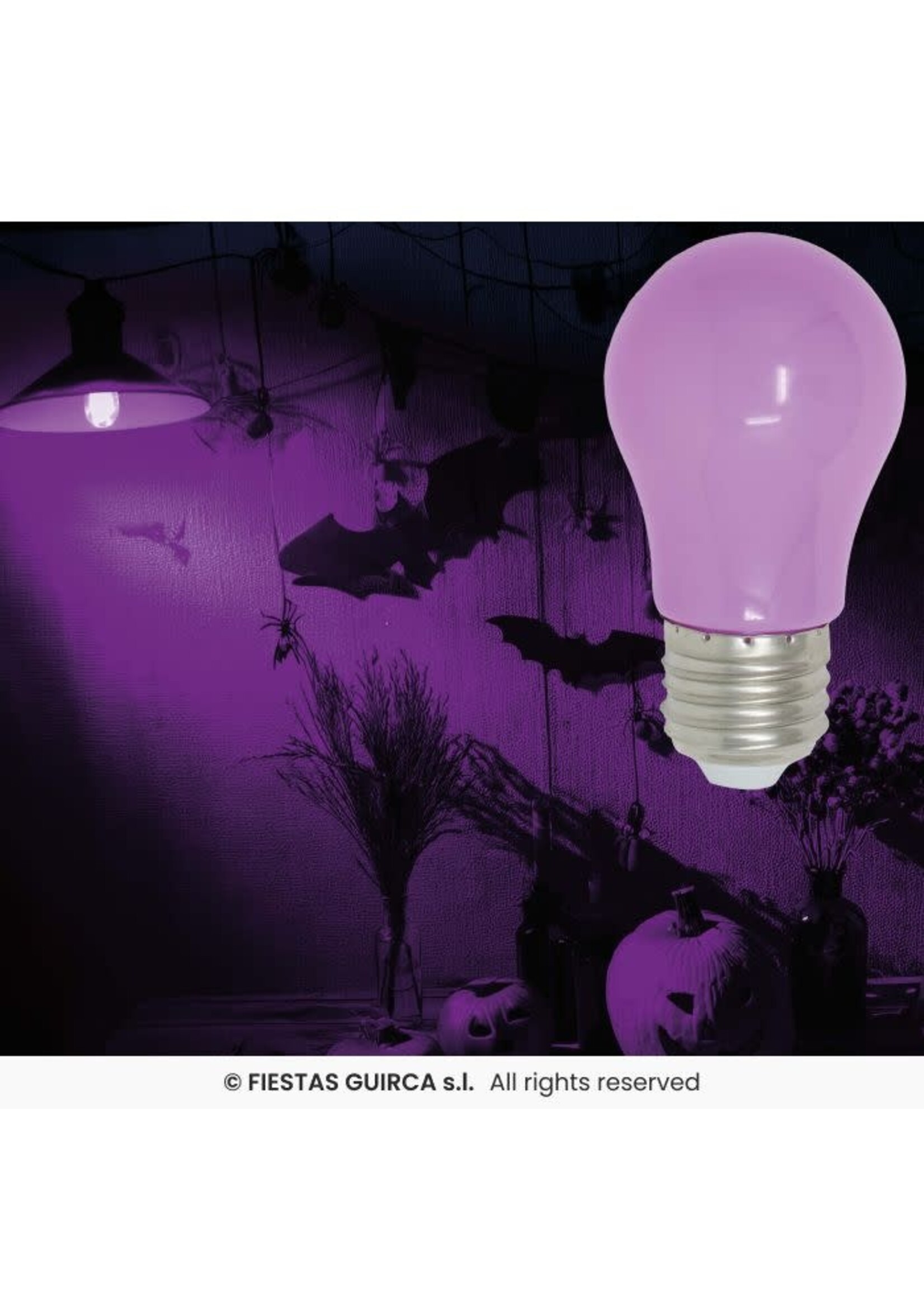 Fiestas Guirca Paarse lamp 5W E27