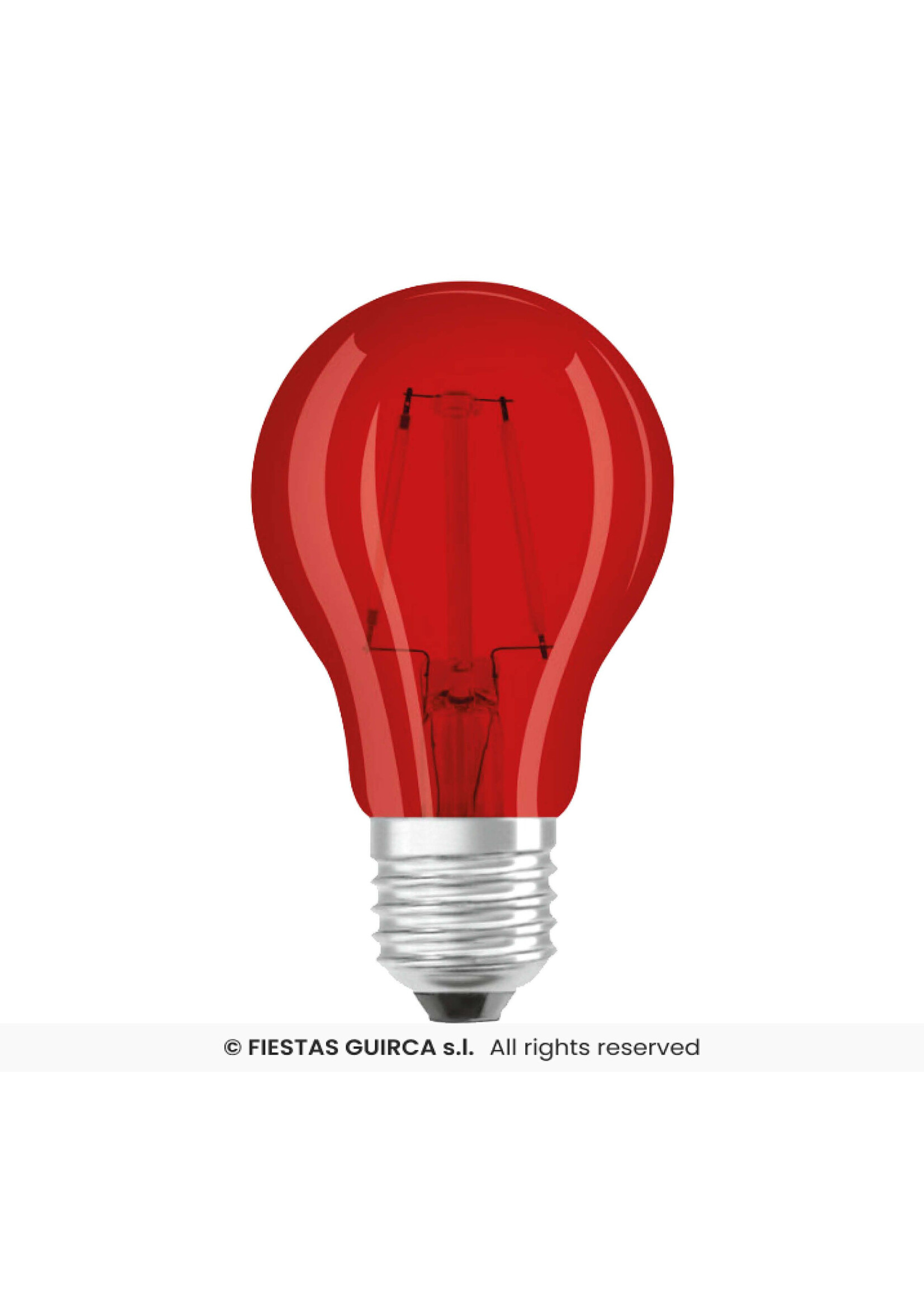 Feestkleding Breda Rode lamp 5W E27