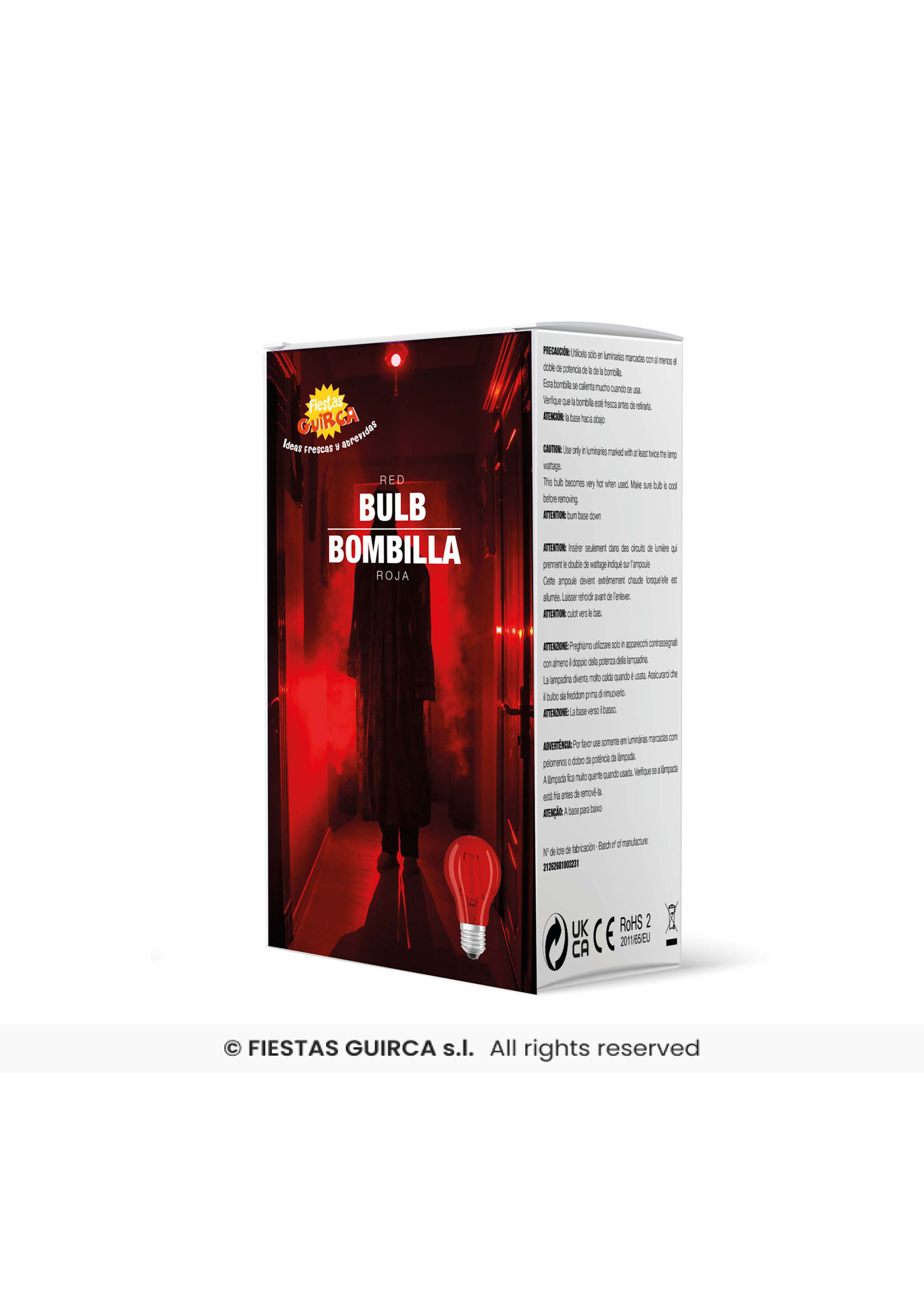 Fiestas Guirca Rode lamp 5W E27