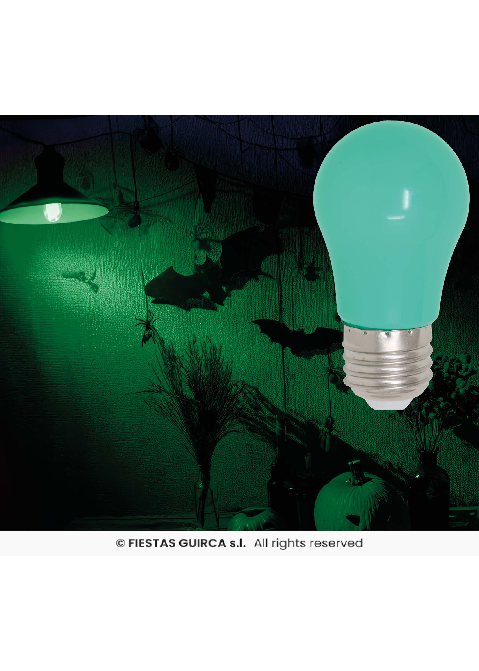 Feestkleding Breda Groene lamp 5W E27