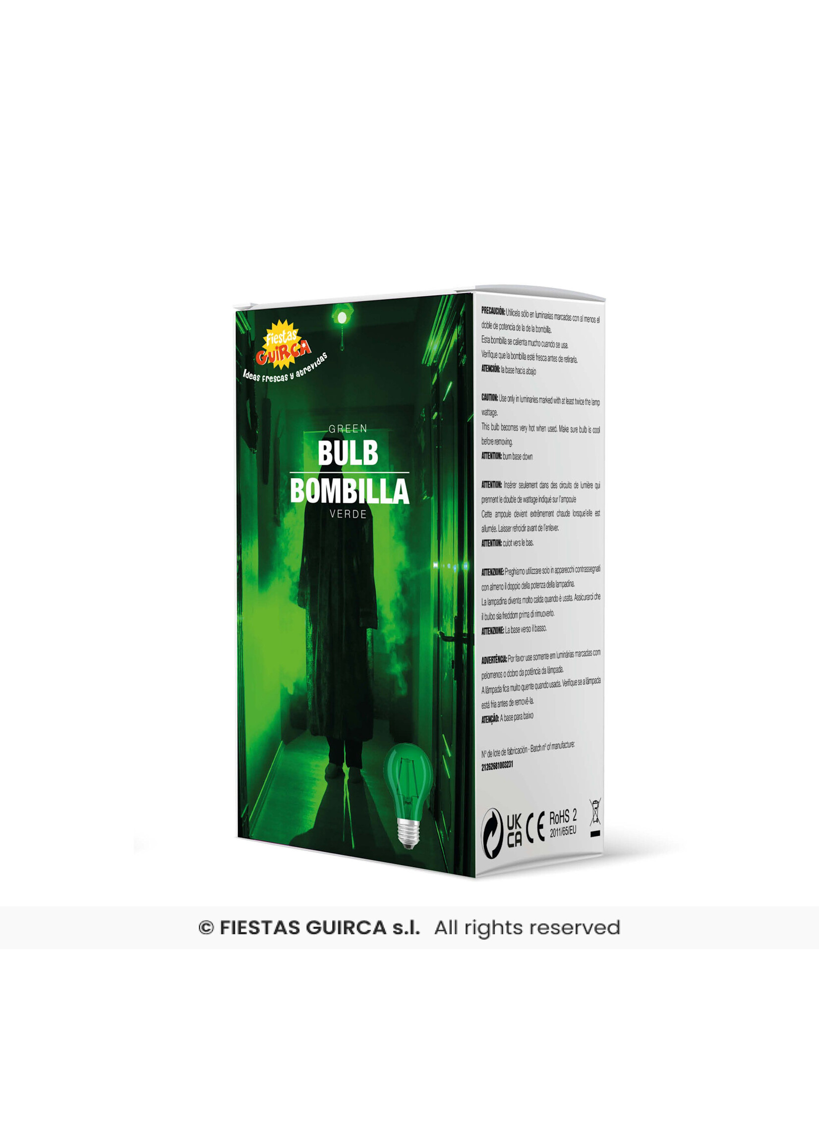 Fiestas Guirca Groene lamp 5W E27