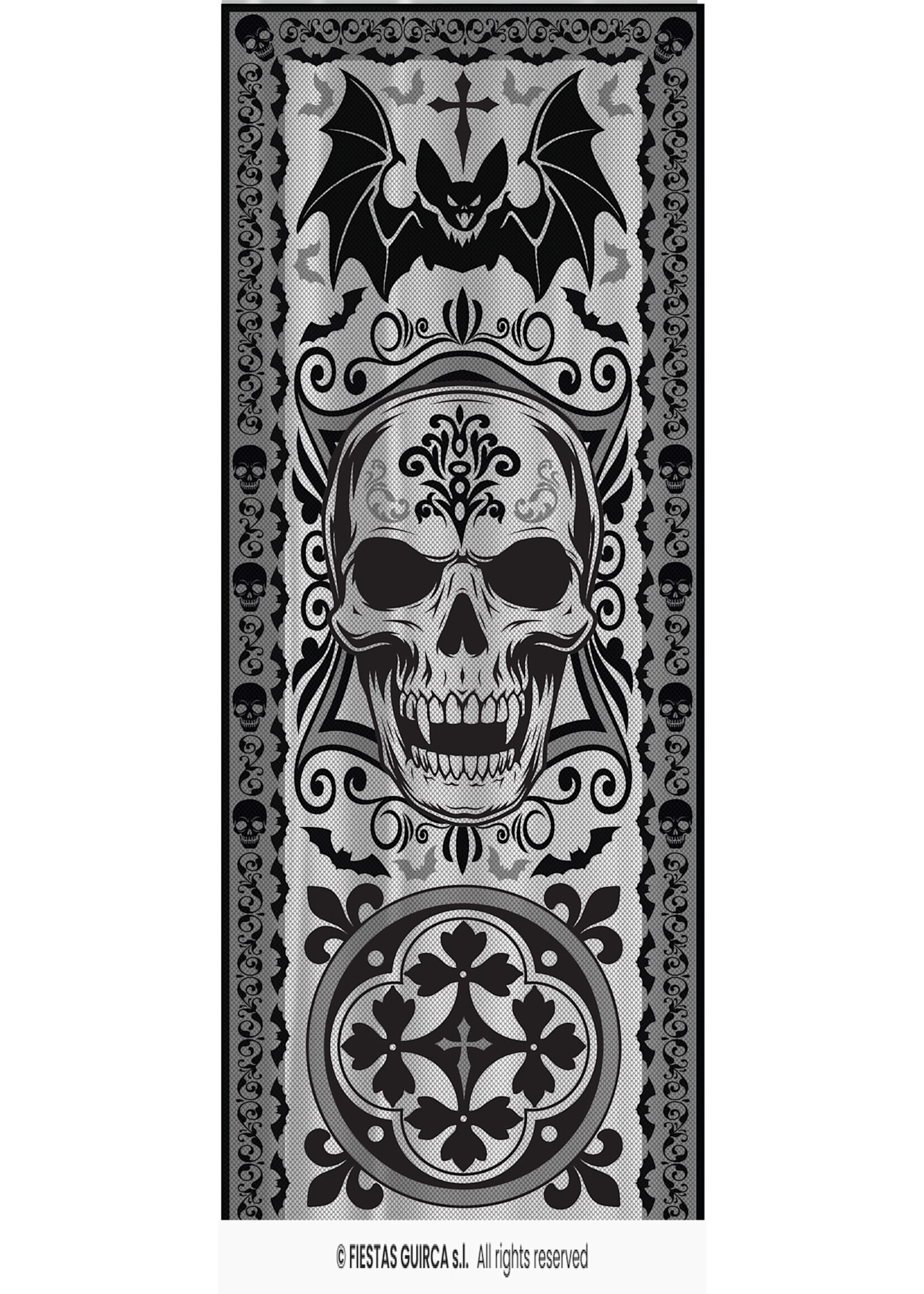 Fiestas Guirca Raamdecoratie Schedel 102x213cm