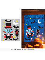 Fiestas Guirca Raamdecoratie Vampier gel 20x25cm