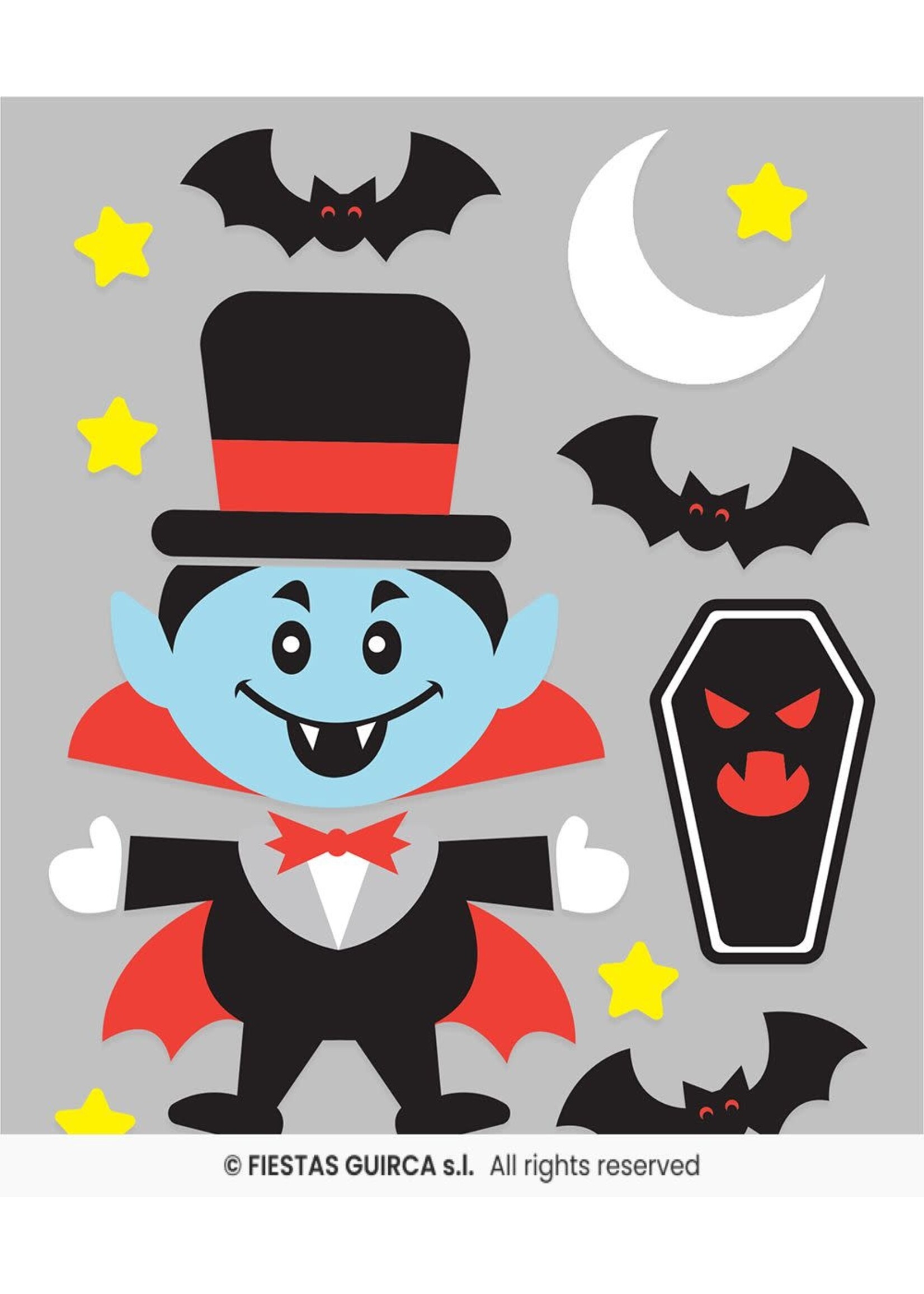 Fiestas Guirca Raamdecoratie Vampier gel 20x25cm